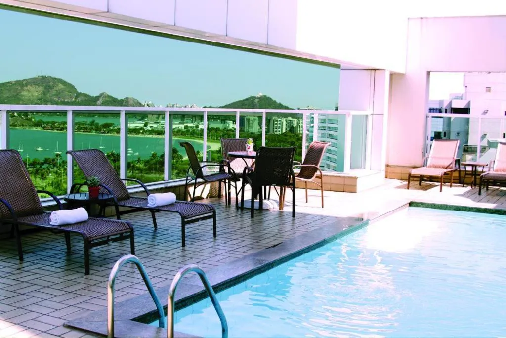 City view in Praia do Canto Apart Hotel