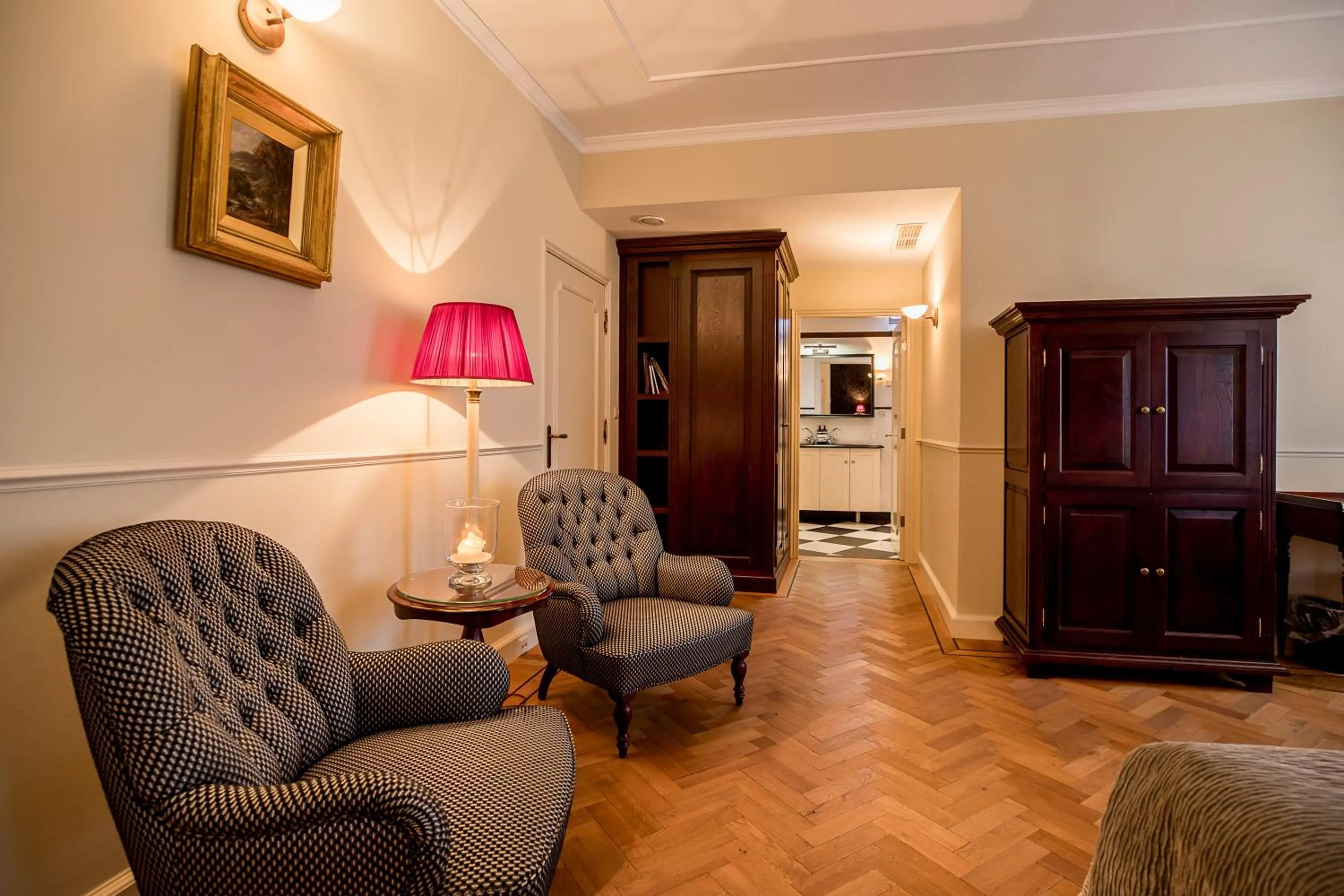 Seating area in Kasteel de Wittenburg