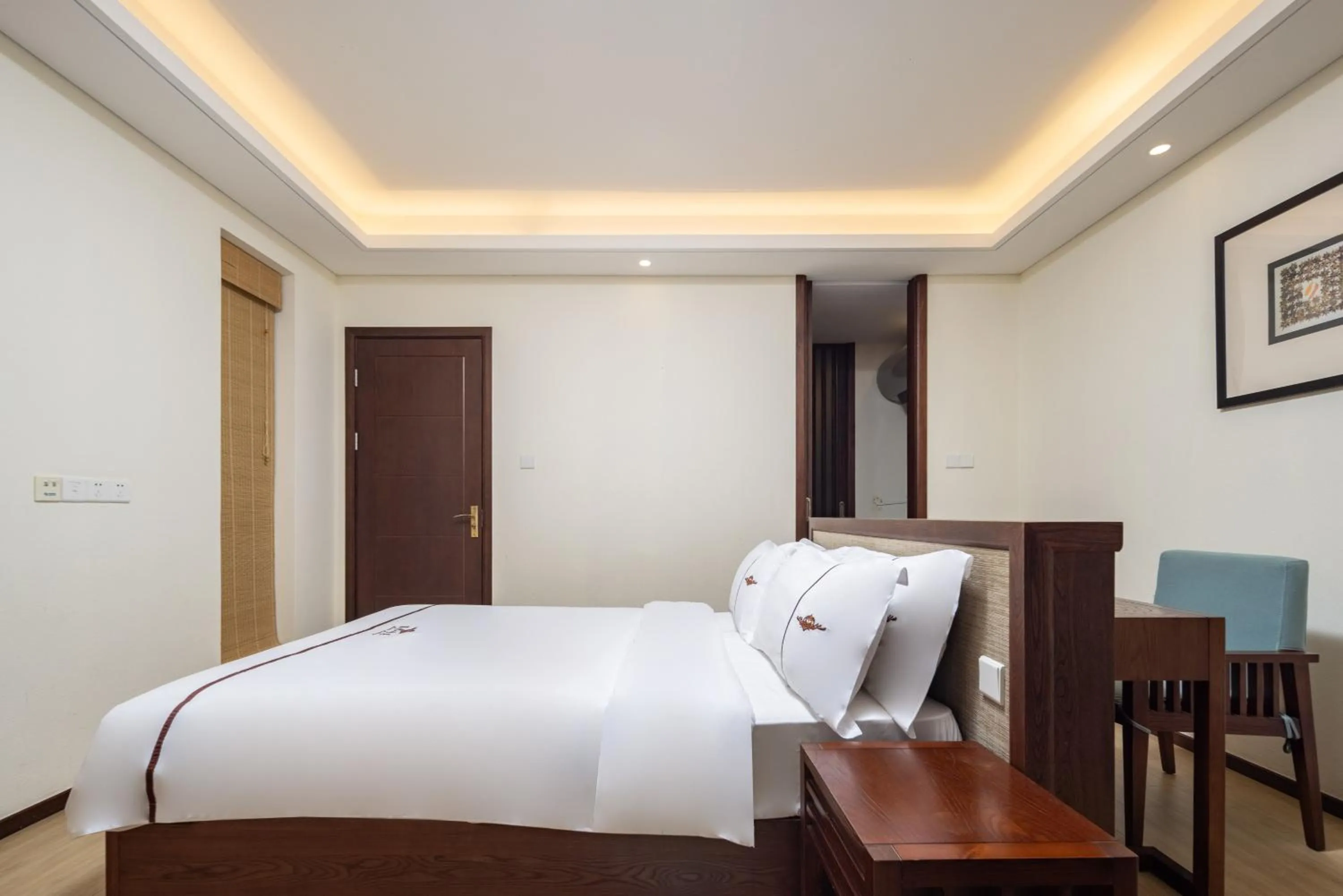 Bed in Iccssi Villa Haitang Bay Sanya