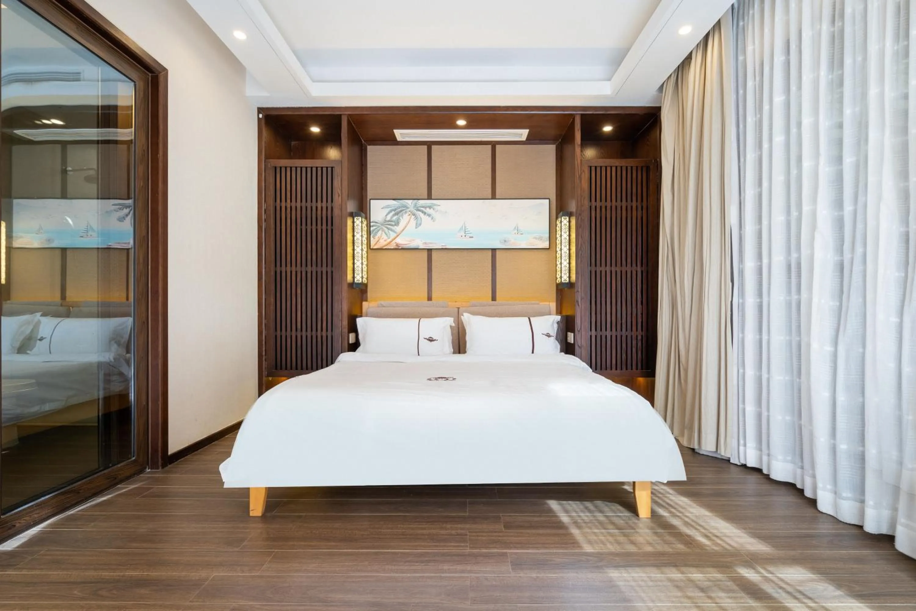 Bed in Iccssi Villa Haitang Bay Sanya