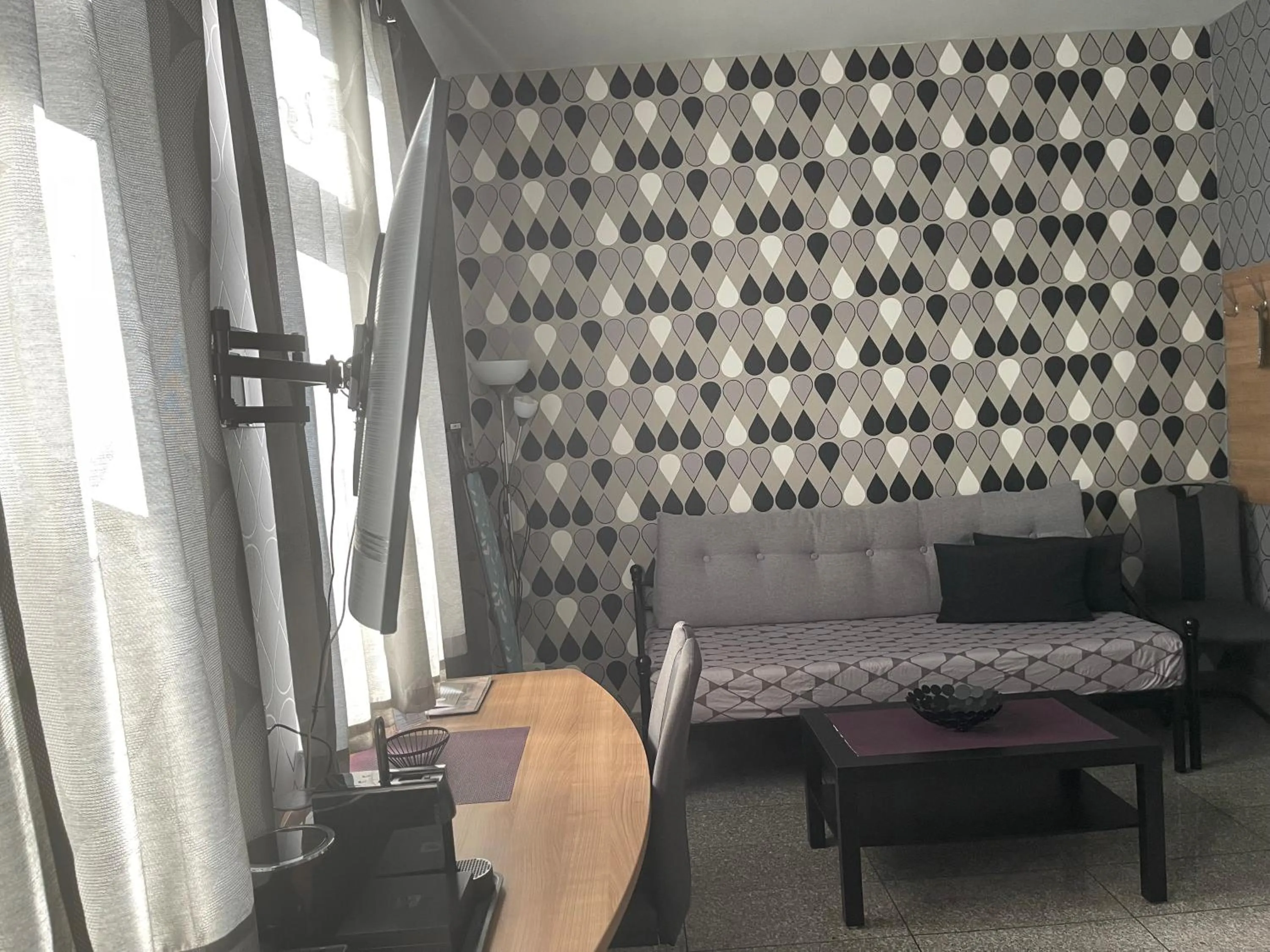 Living room in Hotel "Mythos Apartments" alle Zimmer mit Kochnische, Apartments mit Küche!