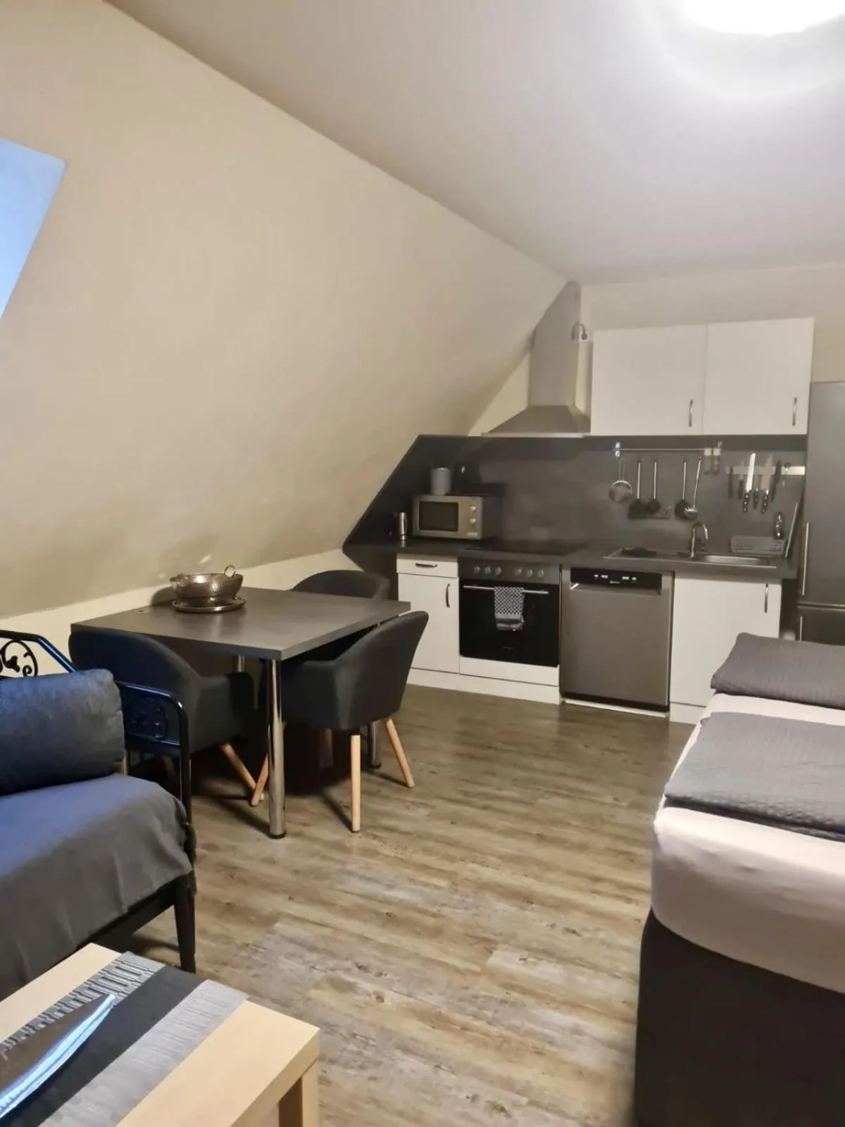 Kitchen or kitchenette in Hotel Mythos "rooms with kitchenette- apartments with kitchen"