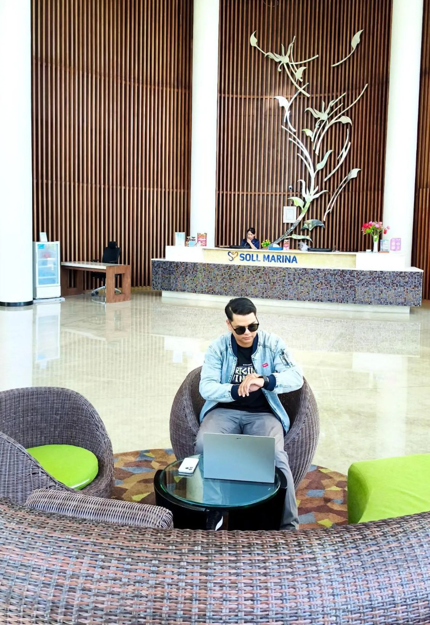 Lobby or reception in Soll Marina Hotel & Conference Center Bangka