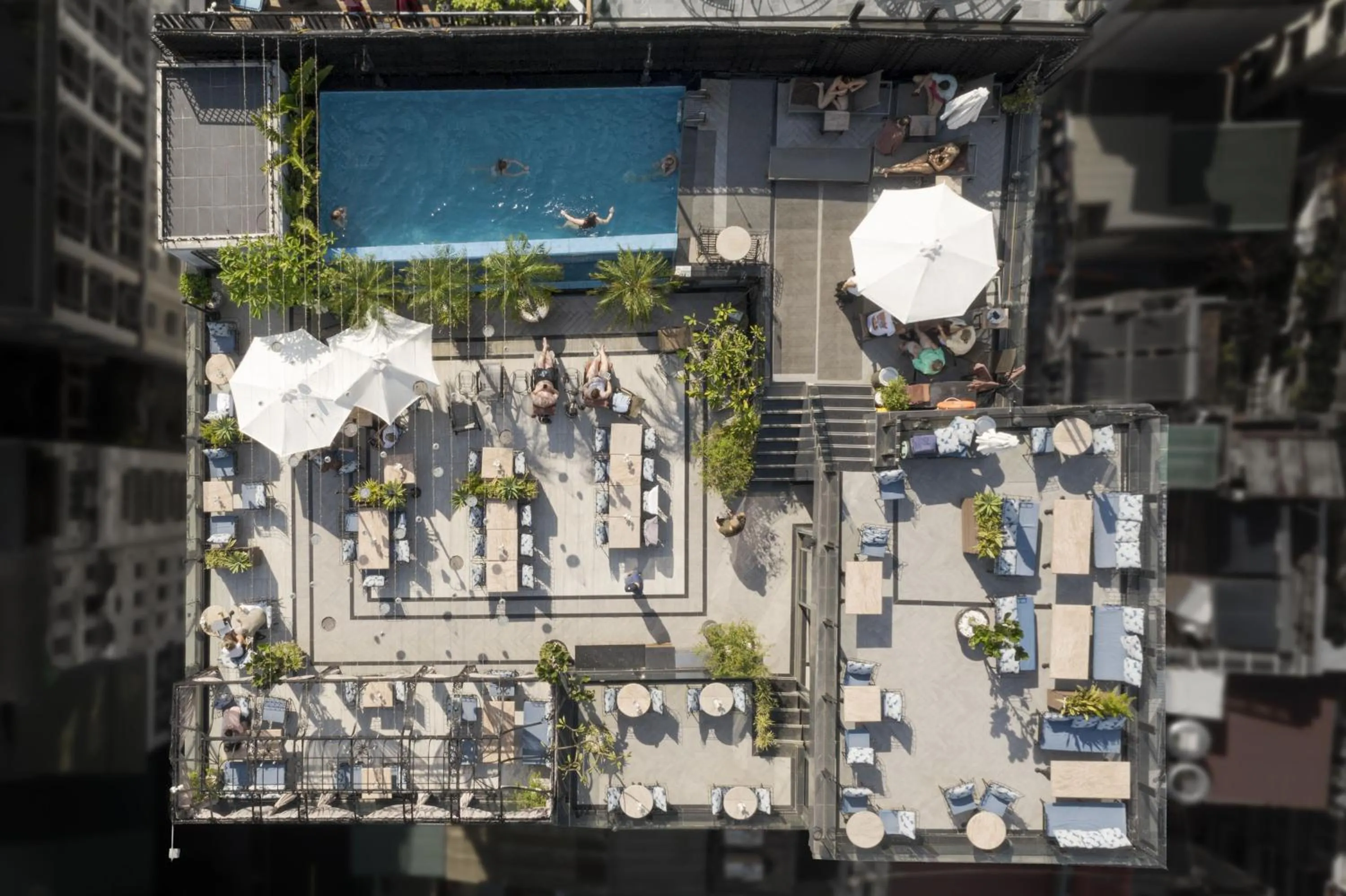 Bird's eye view in Hanoi Tirant Hotel