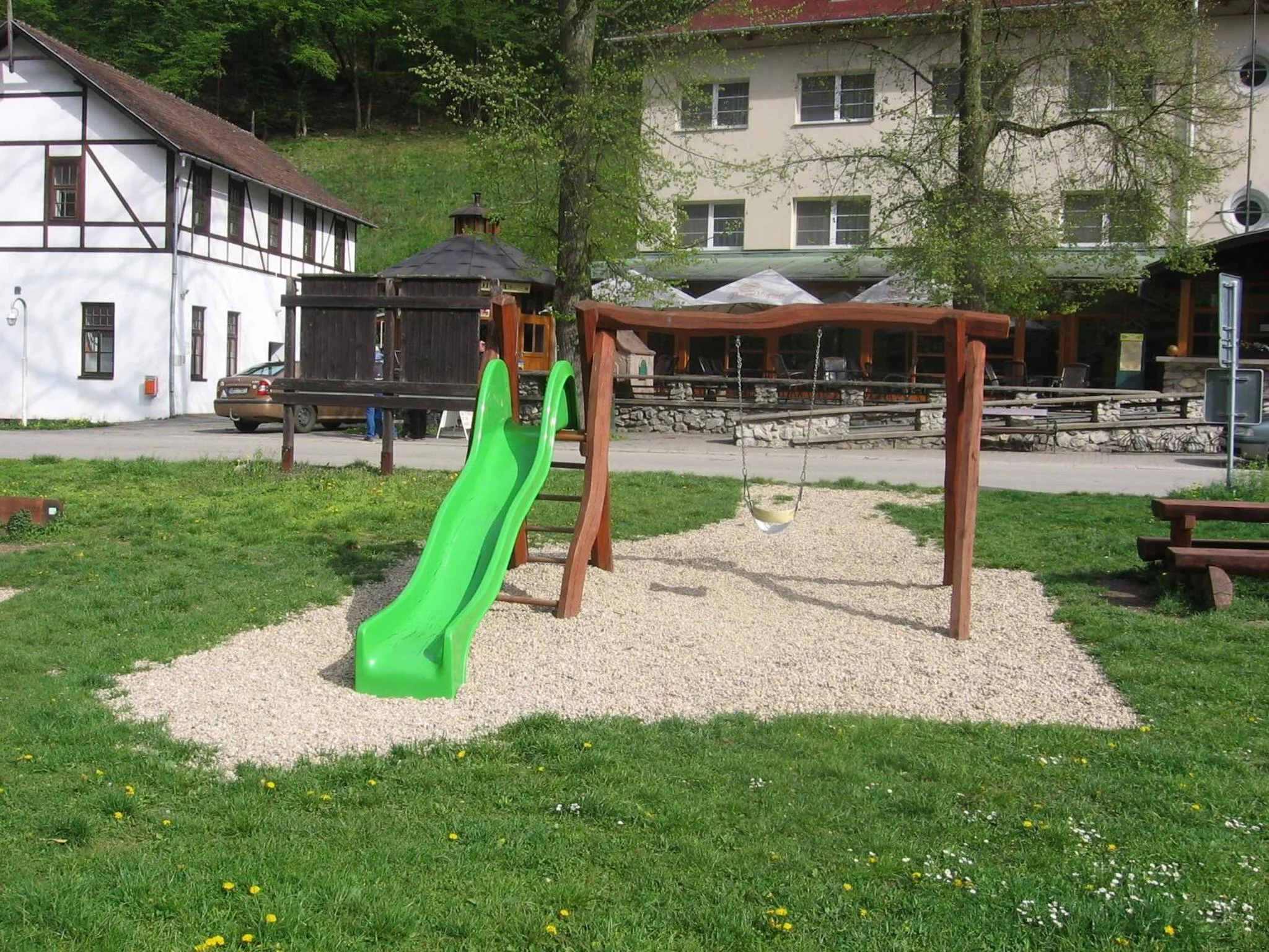 Children play ground in Hotel Skalní Mlýn