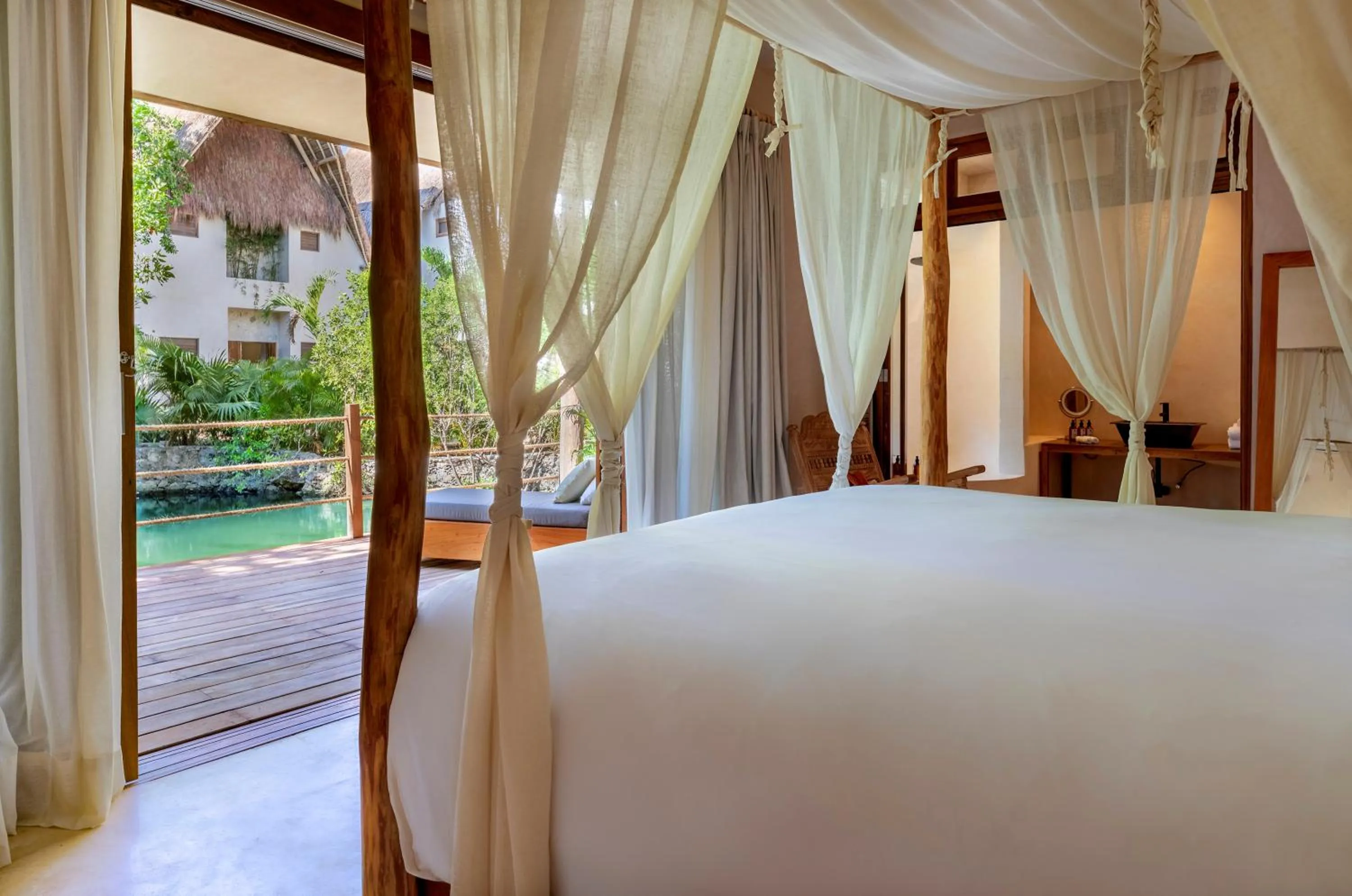 Bed in La Valise Tulum, Member of Small Luxury Hotels