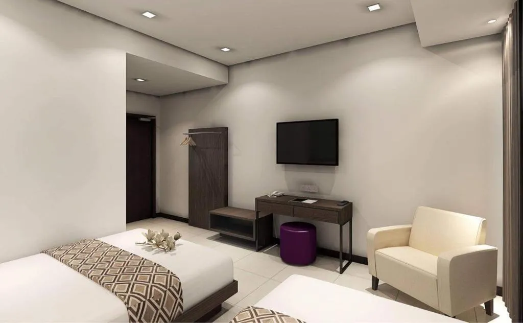 Bed in Beryll Inn Cyberjaya Hotel