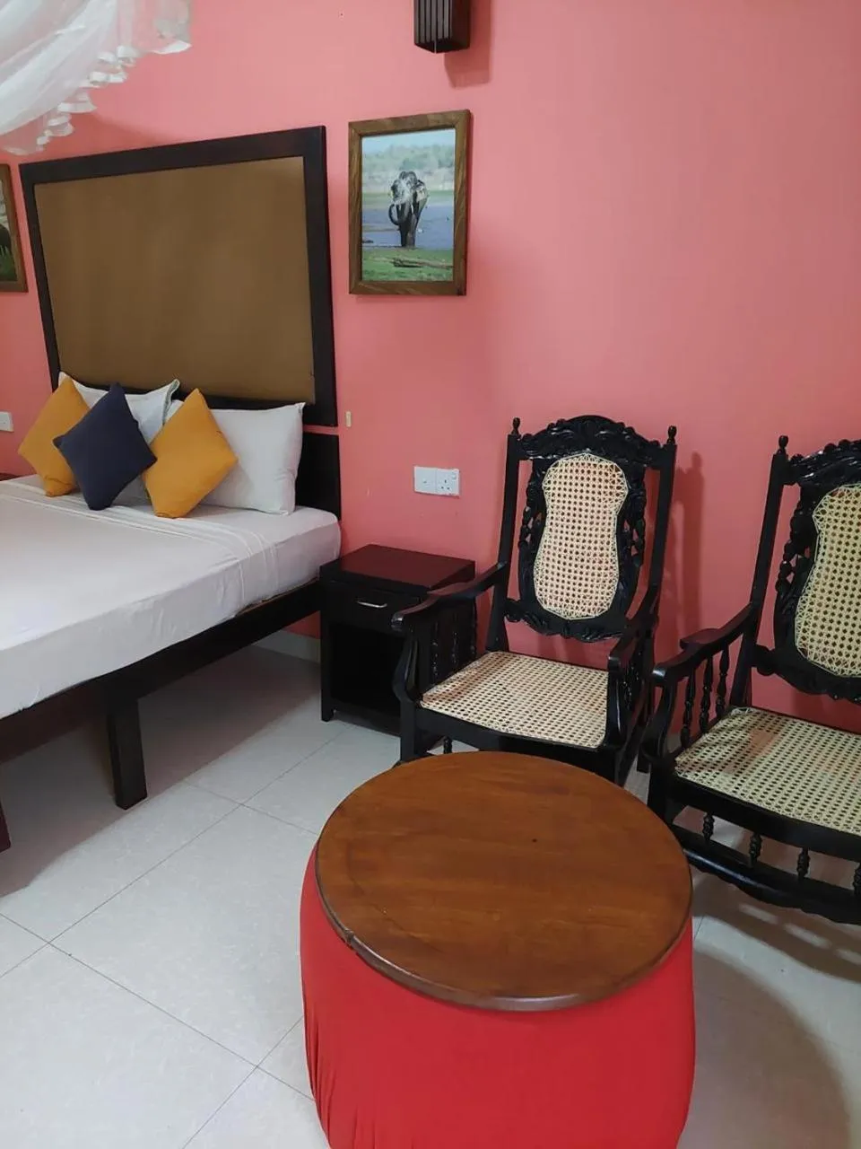 Bed in Organic Garden Resort Sigiriya