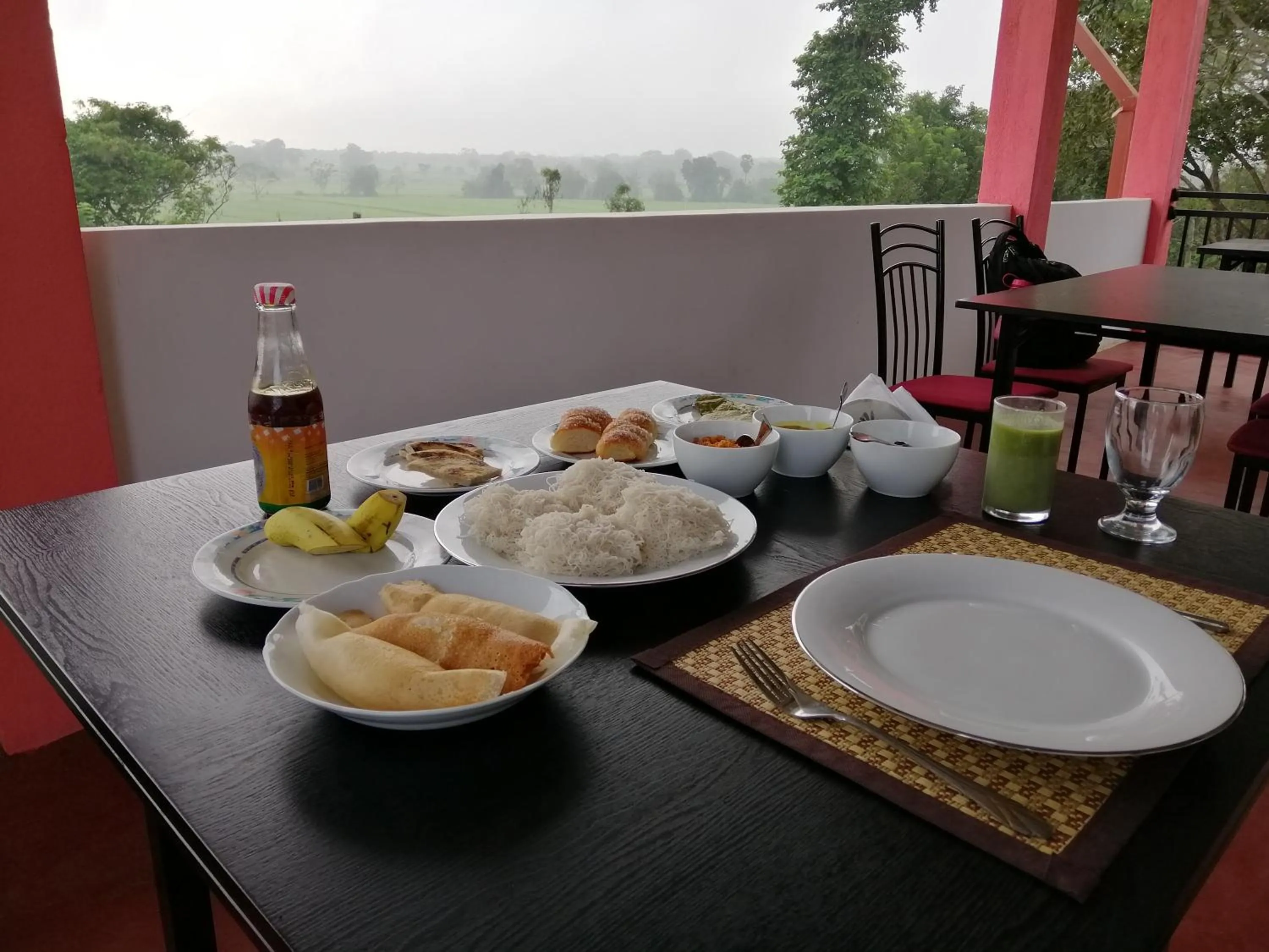Breakfast in Organic Garden Resort Sigiriya