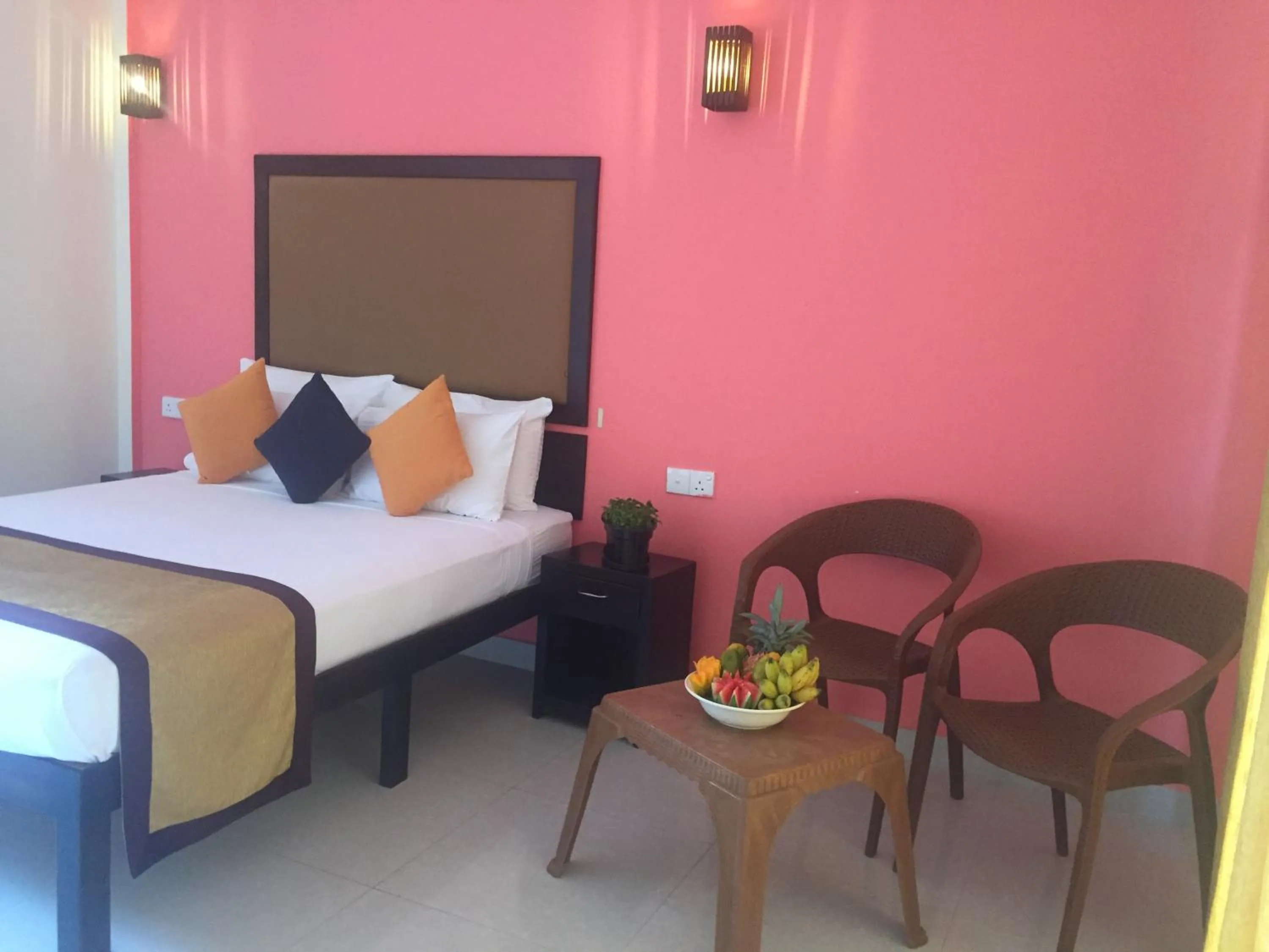 Bedroom, Bed in Organic Garden Resort Sigiriya