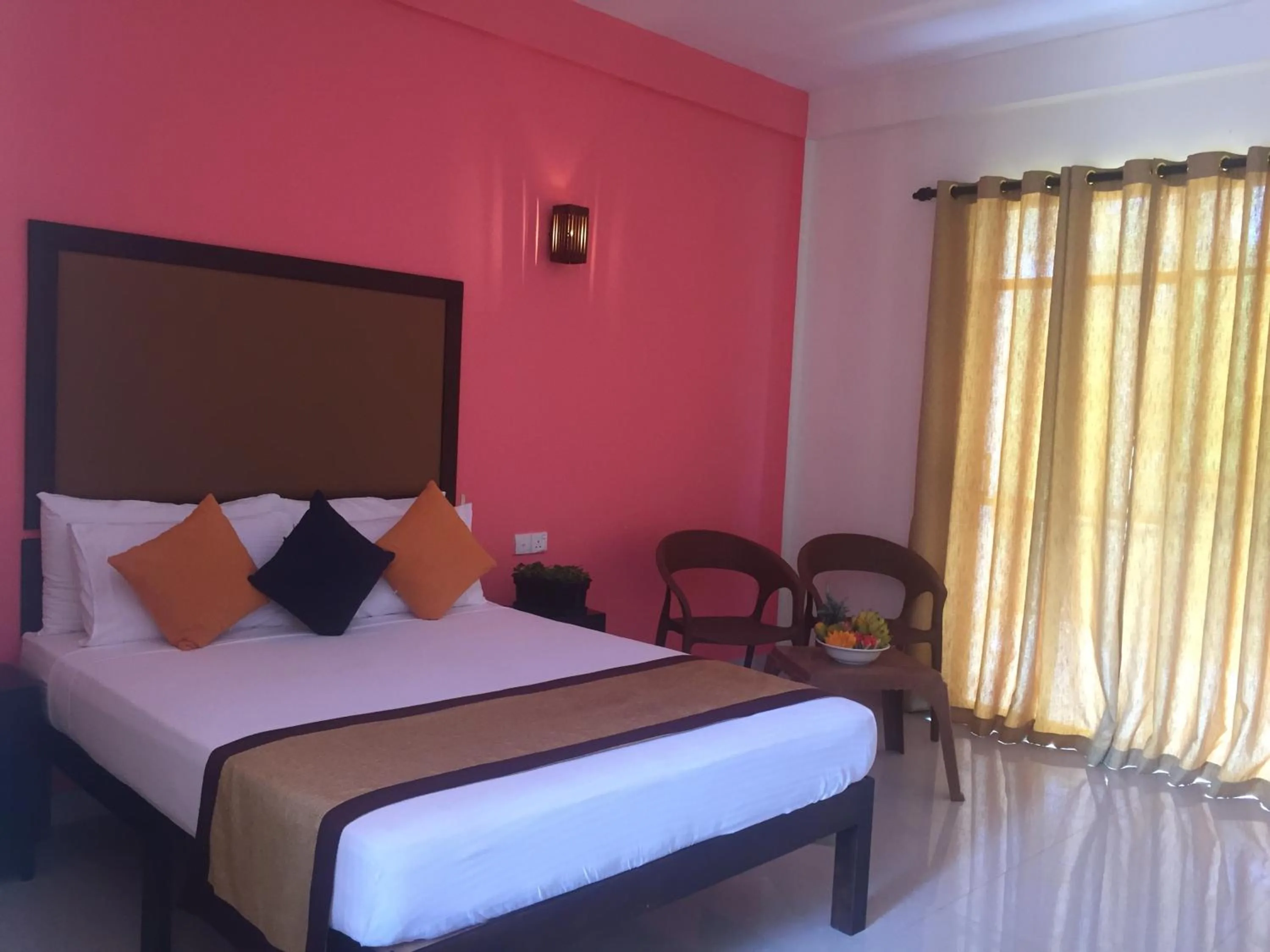 Bed in Organic Garden Resort Sigiriya