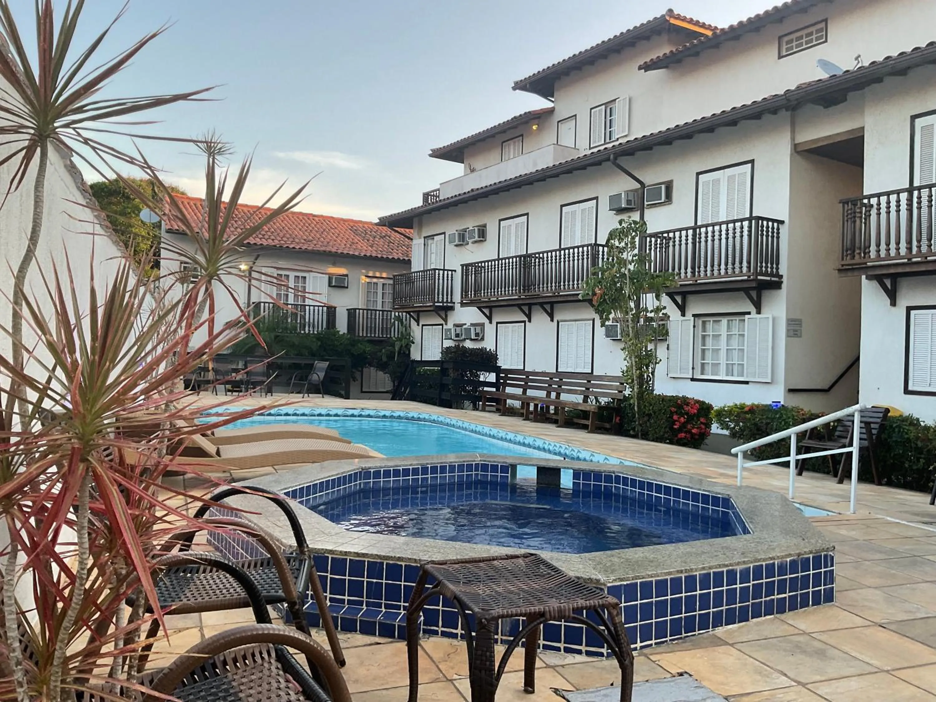 Pool view in Pousada Costa Del Sol