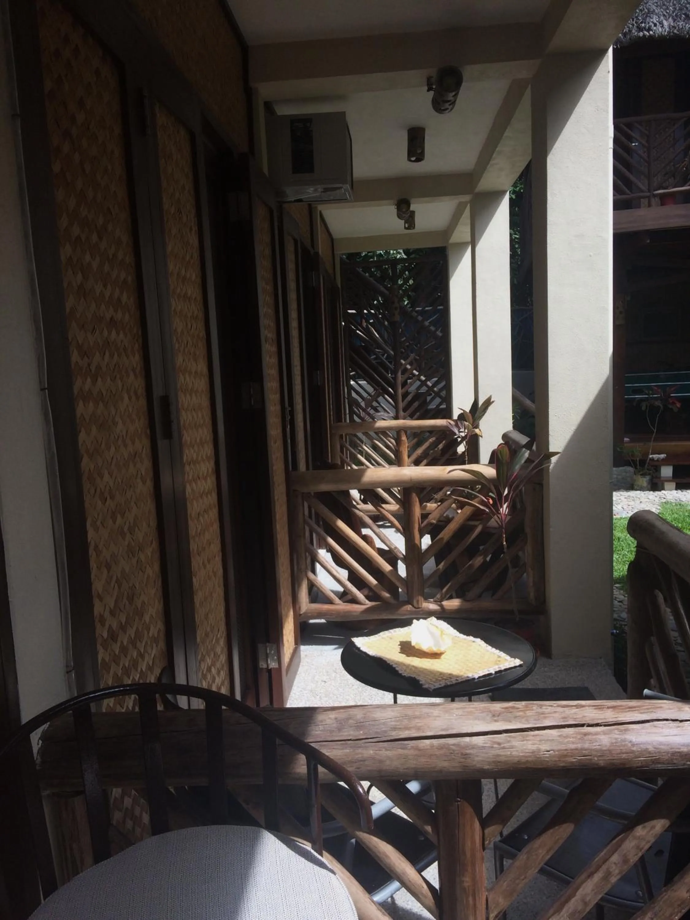 Patio in Le Cou de Tou Village Resort