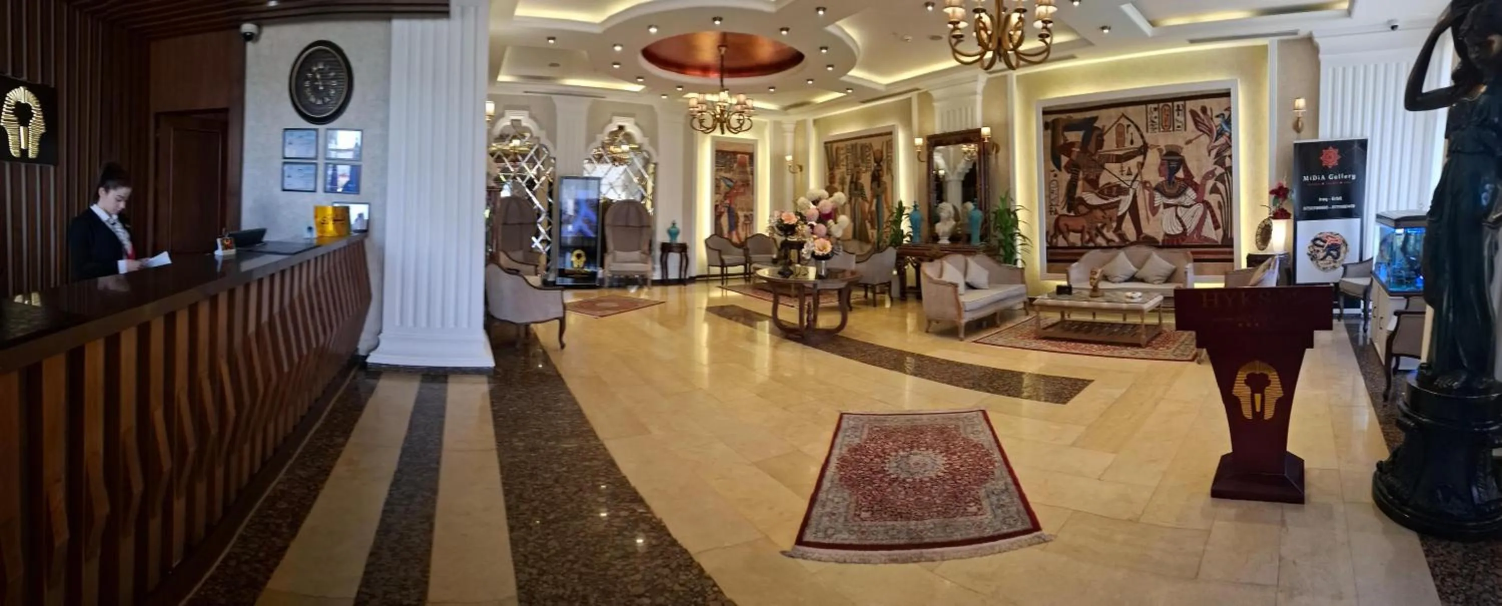 Lobby or reception in Hyksos Hotel