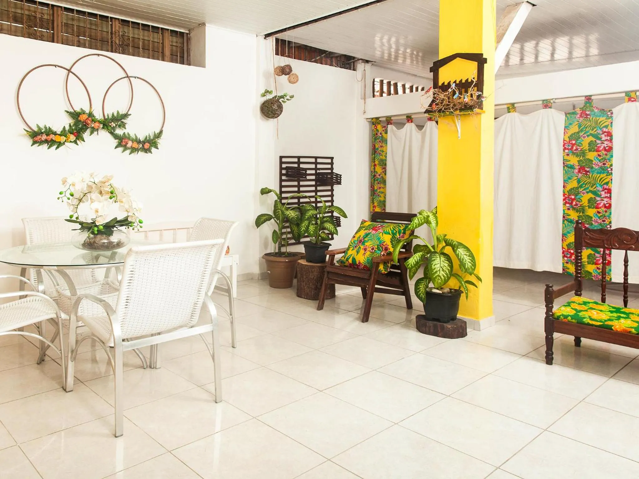 Seating area in Pousada Recanto do Mucugê