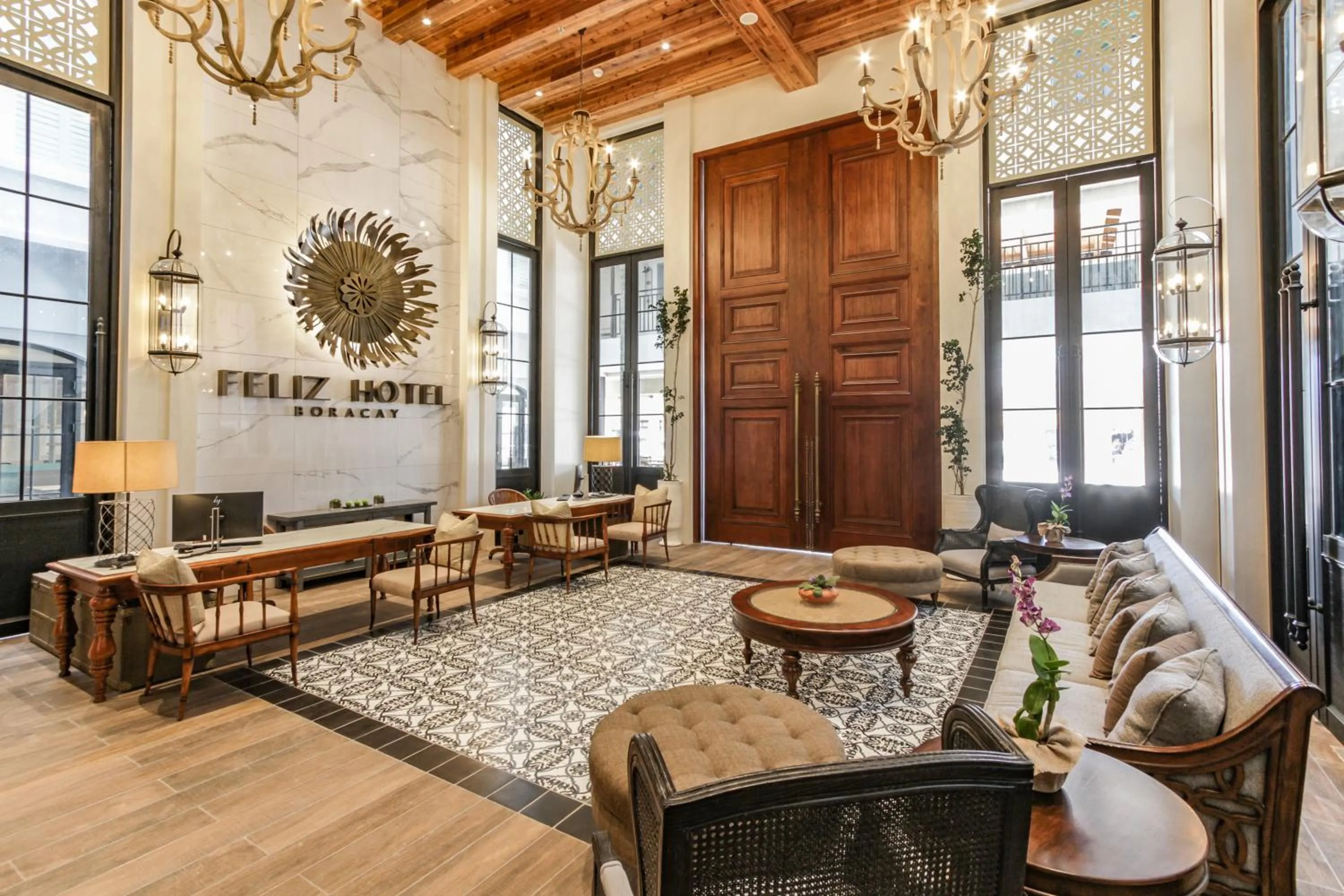 Lobby or reception in Feliz Hotel Boracay