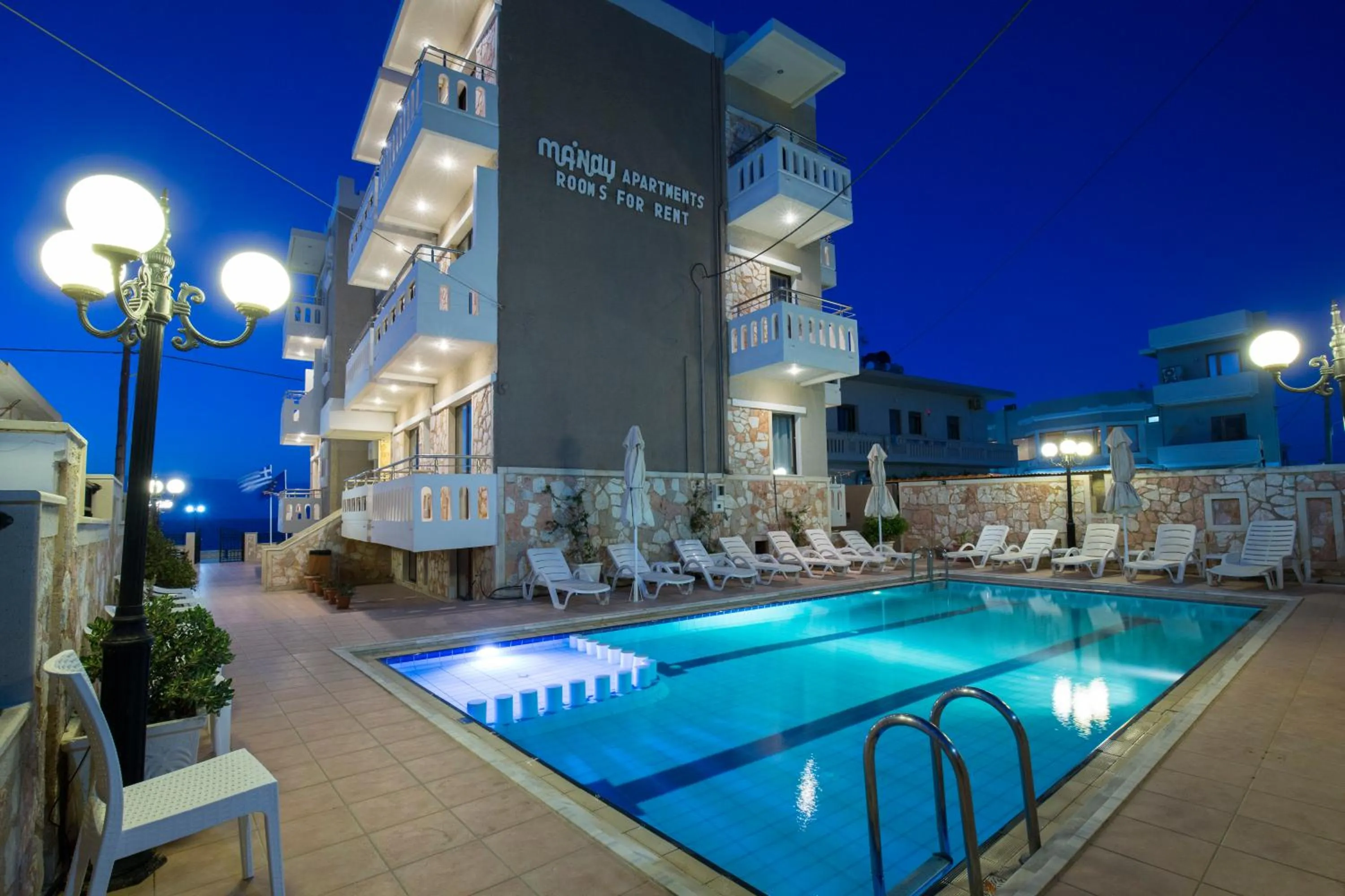 Pool view in Mandy Suites
