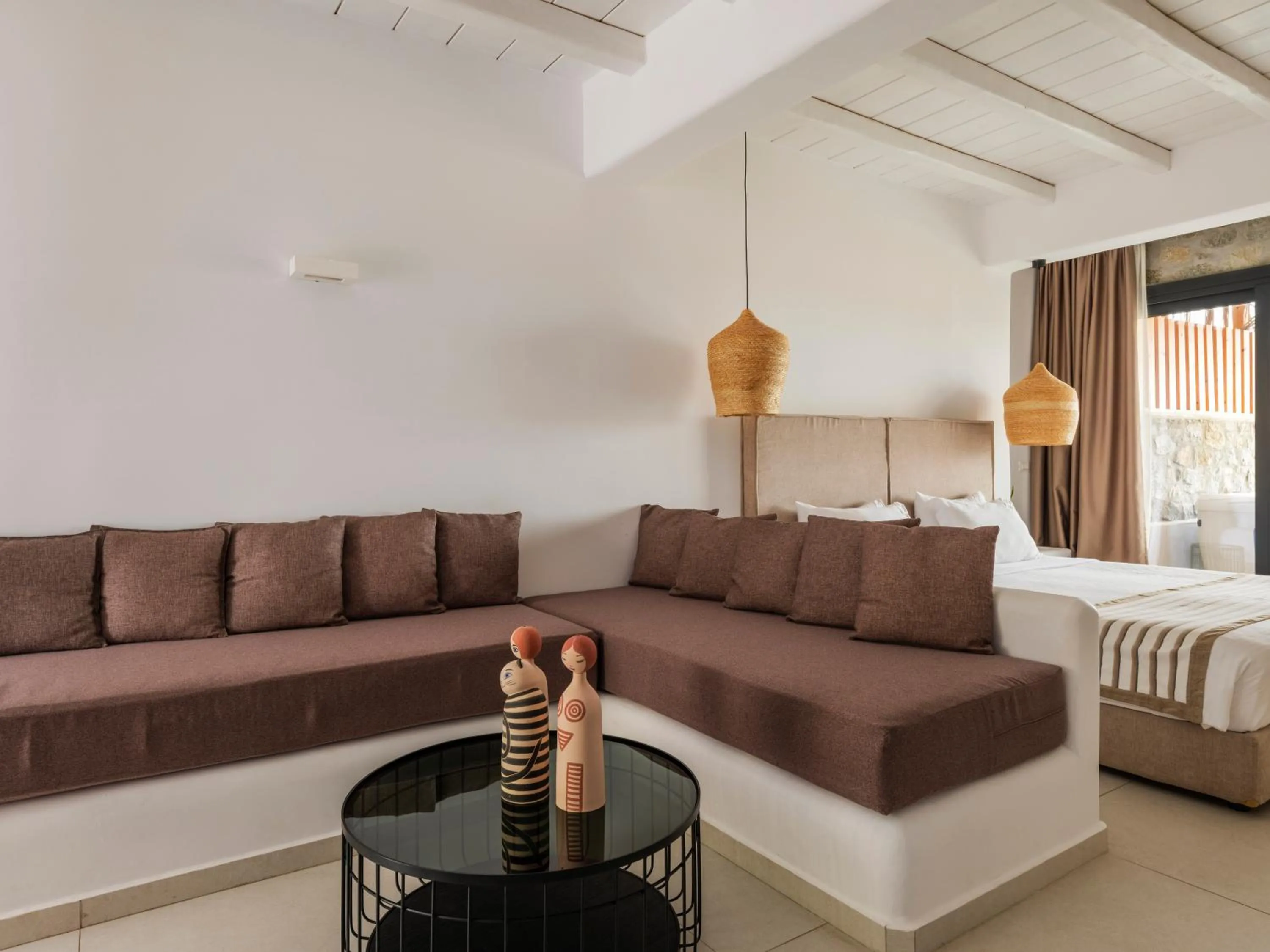 Bedroom, Bed in Ftelia Bay Boutique Hotel