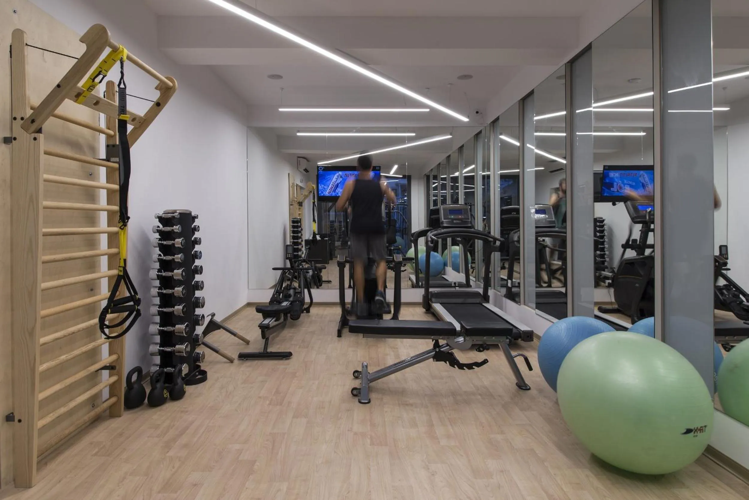 Fitness centre/facilities in Ftelia Bay Boutique Hotel