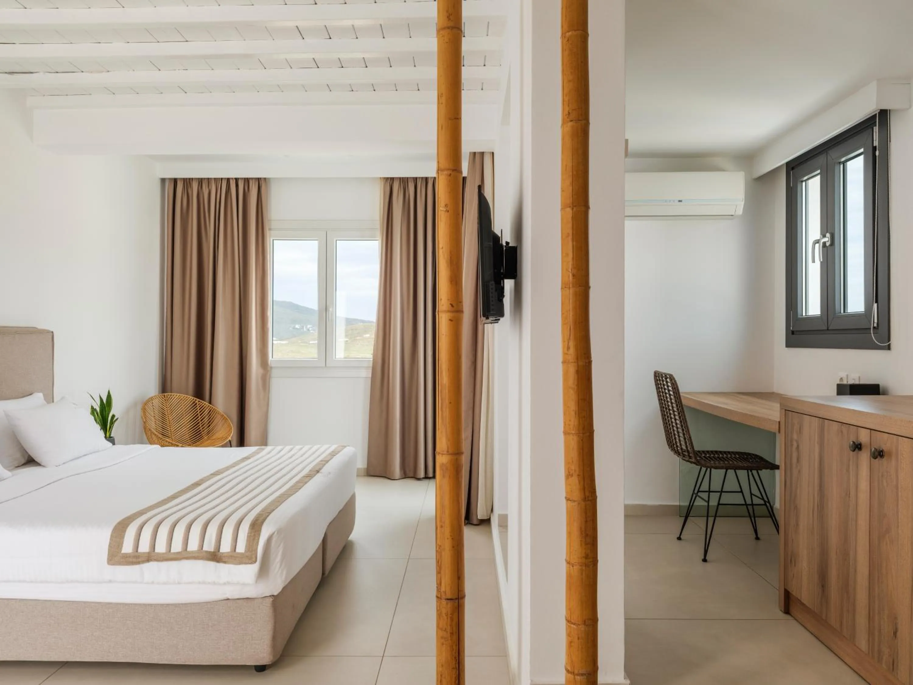 Bedroom, Bed in Ftelia Bay Boutique Hotel