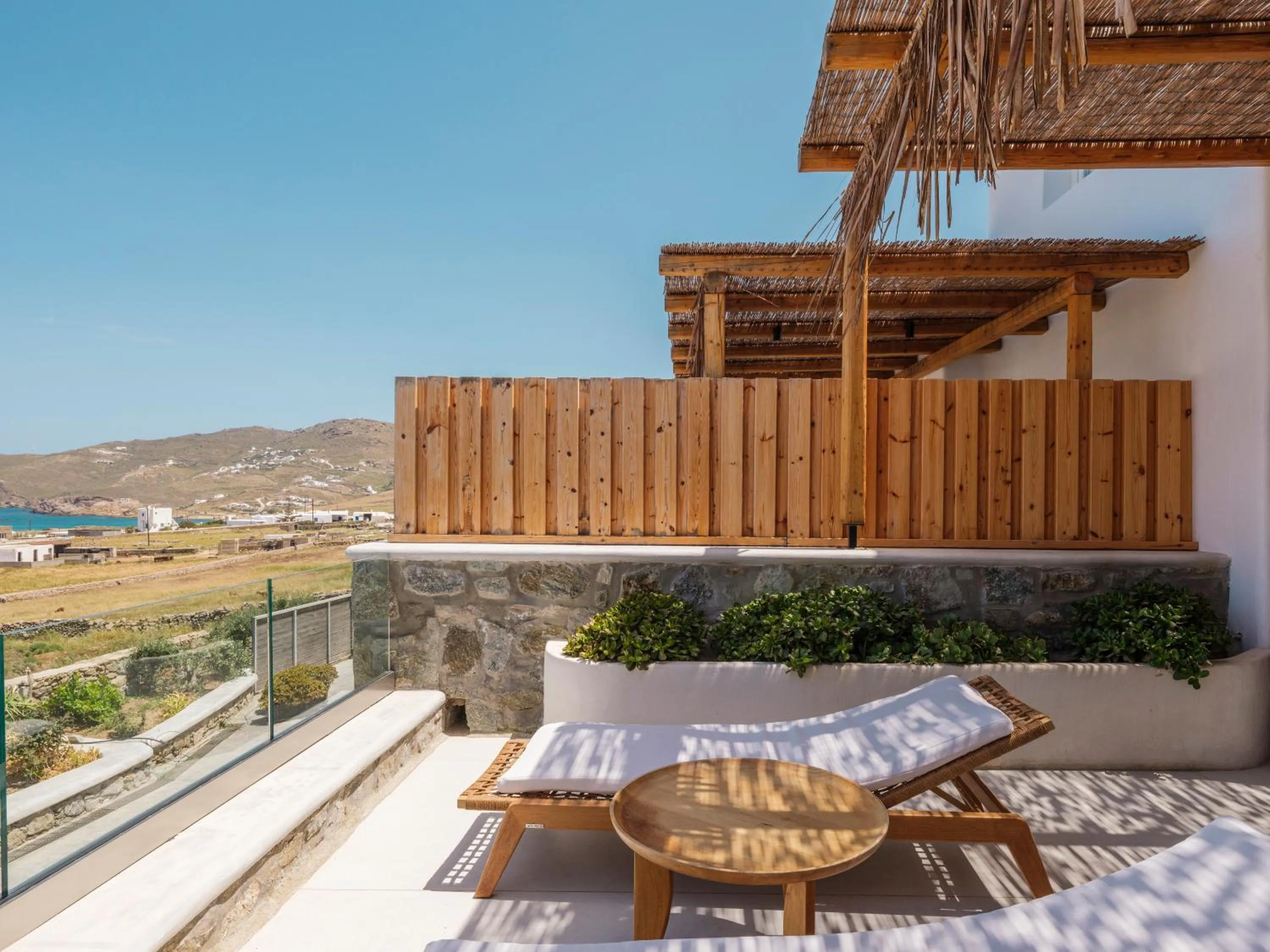 Balcony/Terrace in Ftelia Bay Boutique Hotel