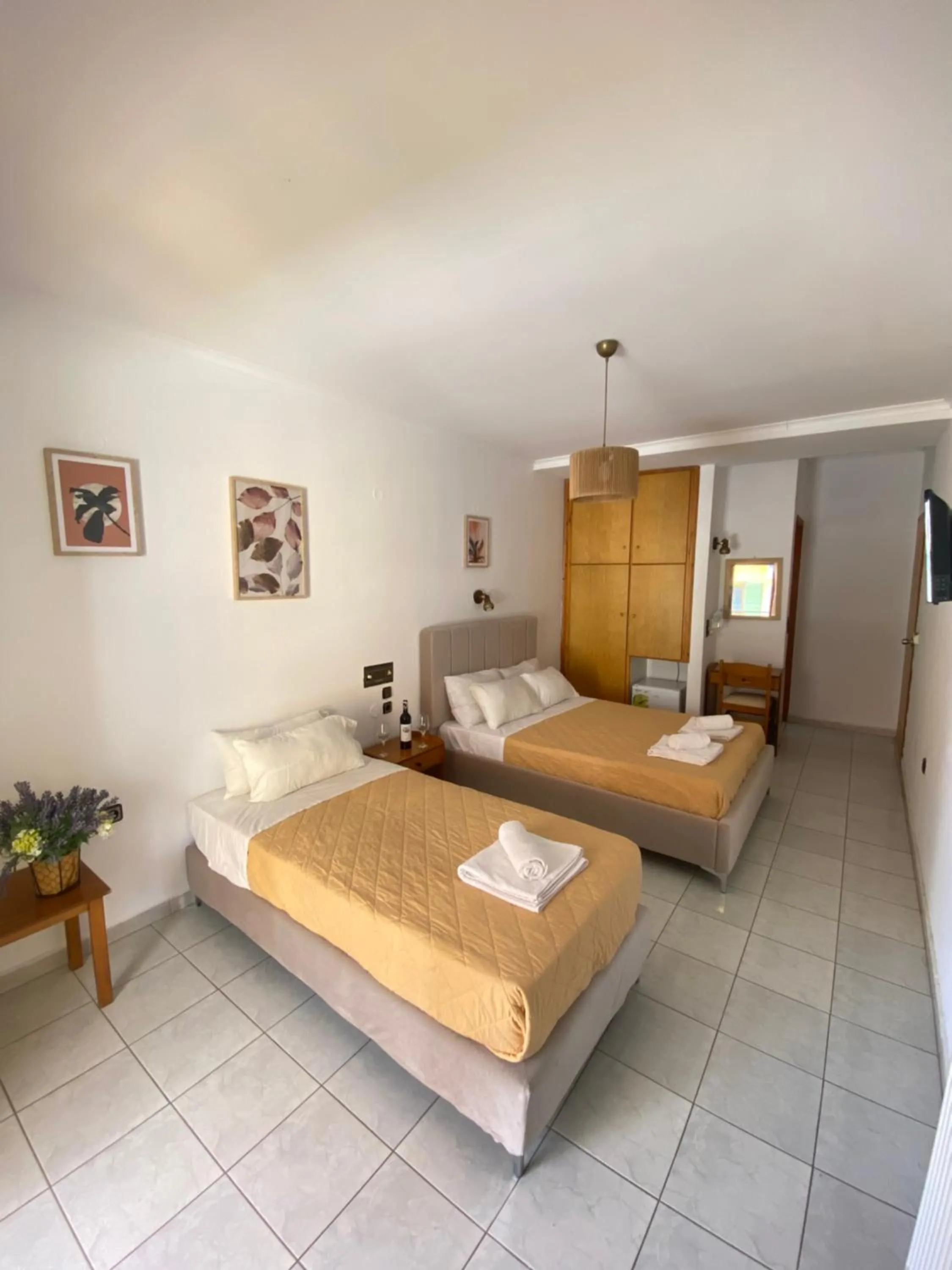 Bed in Oscar Hotel Lefkada