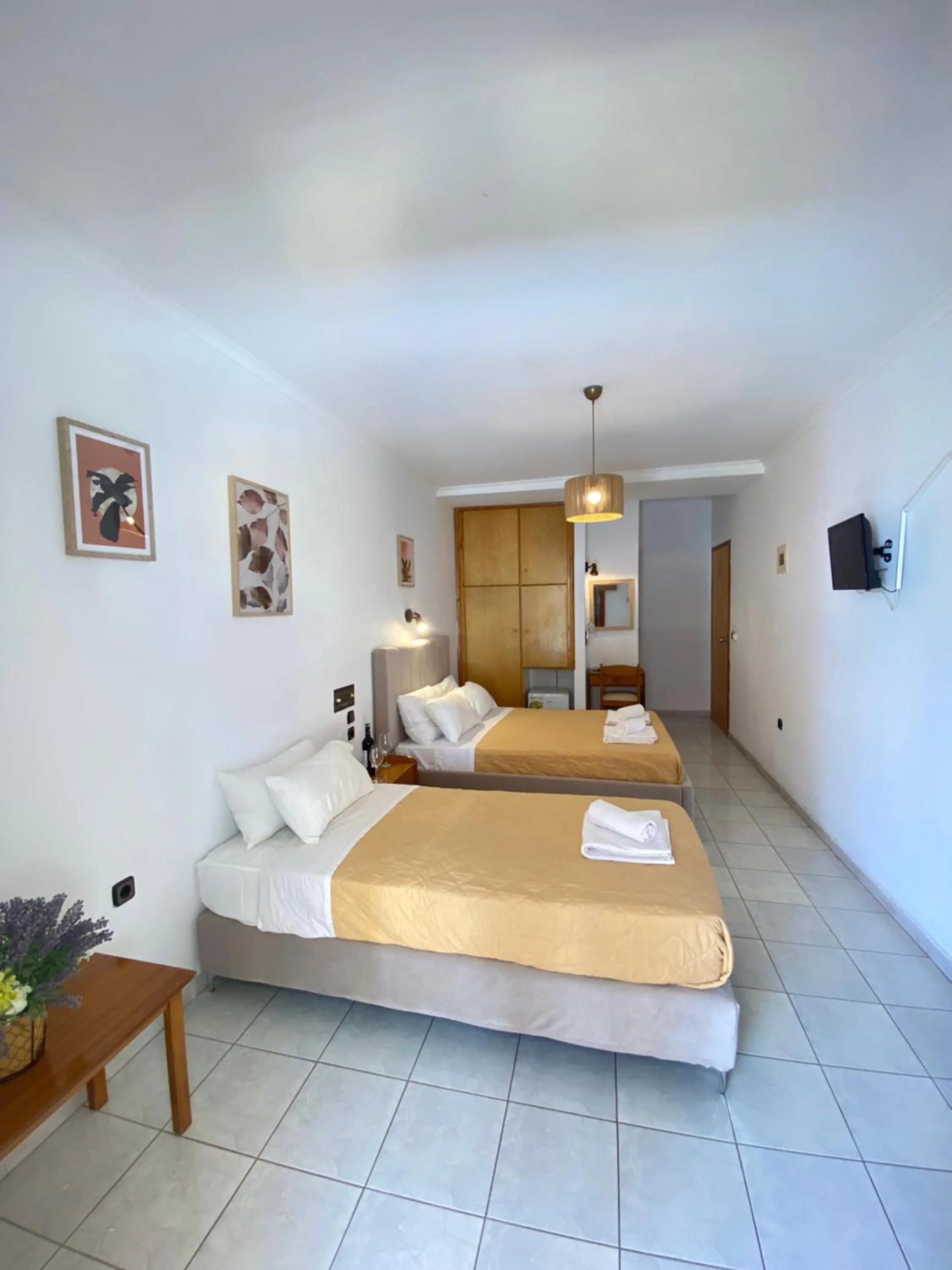 Bed in Oscar Hotel Lefkada