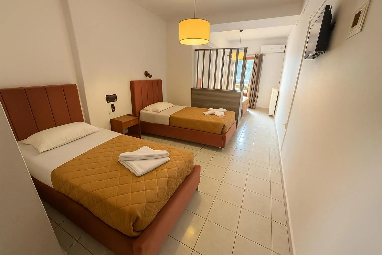 Bed in Oscar Hotel Lefkada