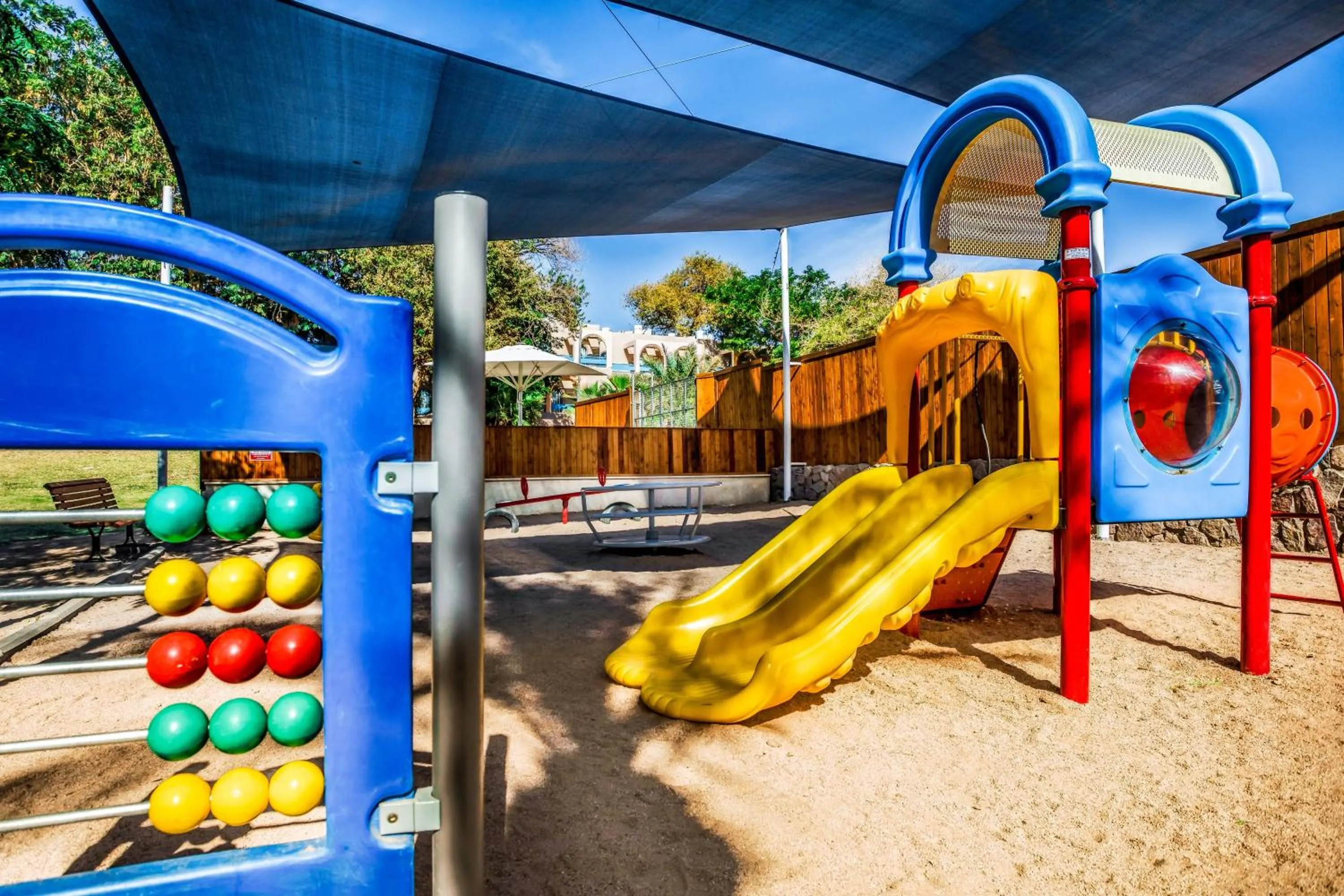 Children play ground in Club In Eilat - Coral Beach Villa Resort