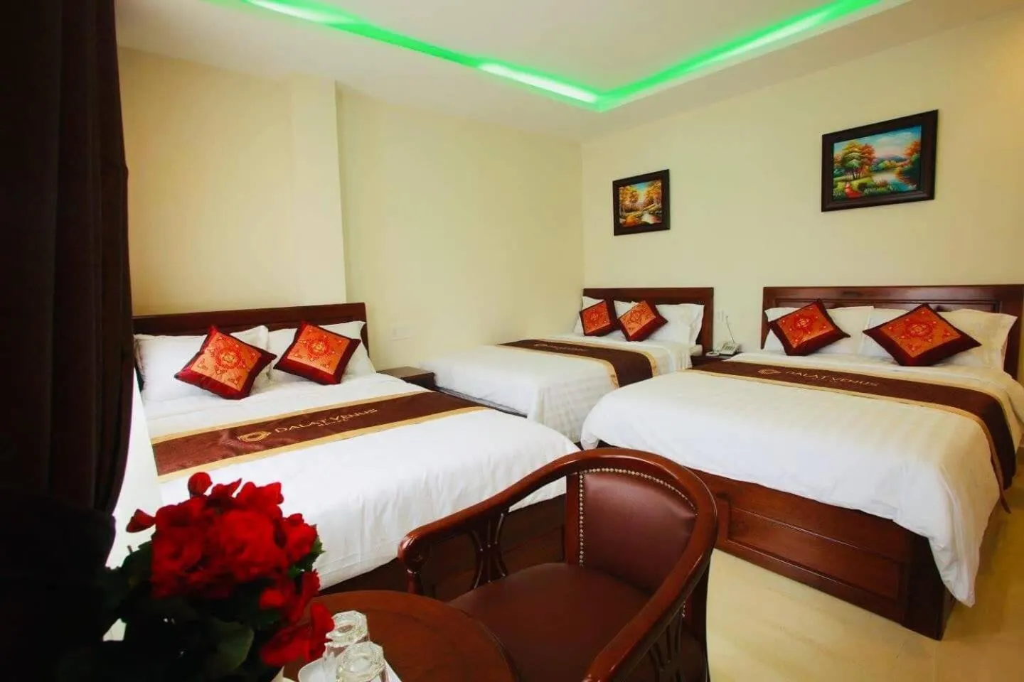 Bed in Dalat Venus Hotel