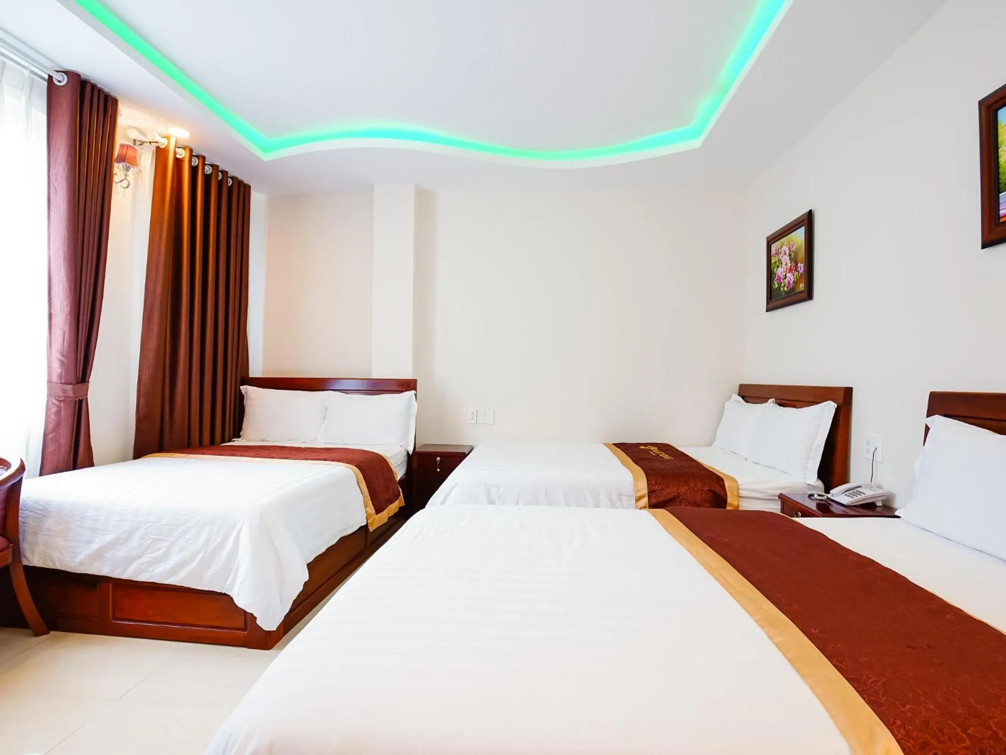 Bed in Dalat Venus Hotel