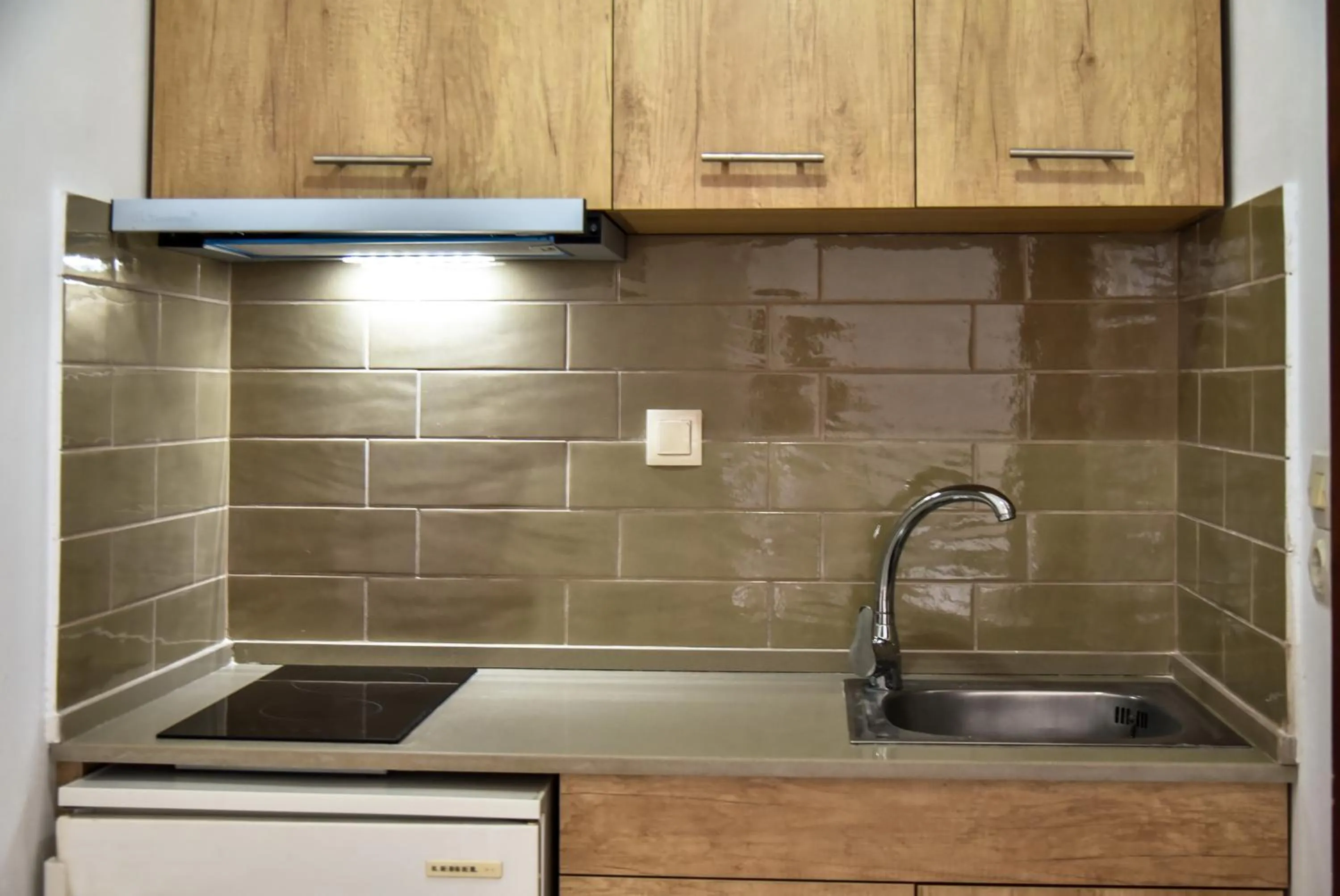 Kitchen or kitchenette in Iraklis Apartments