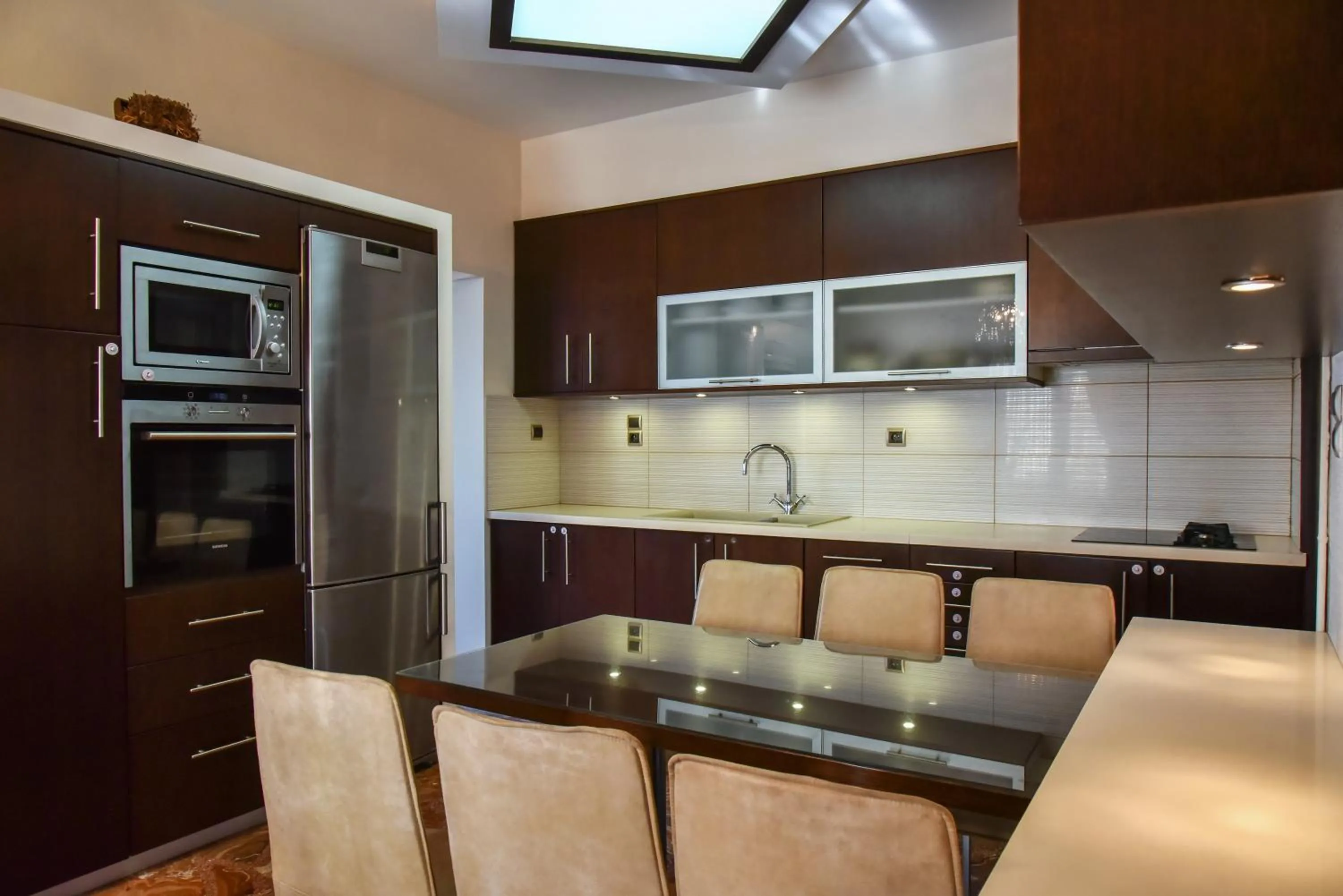 kitchen in Iraklis Apartments