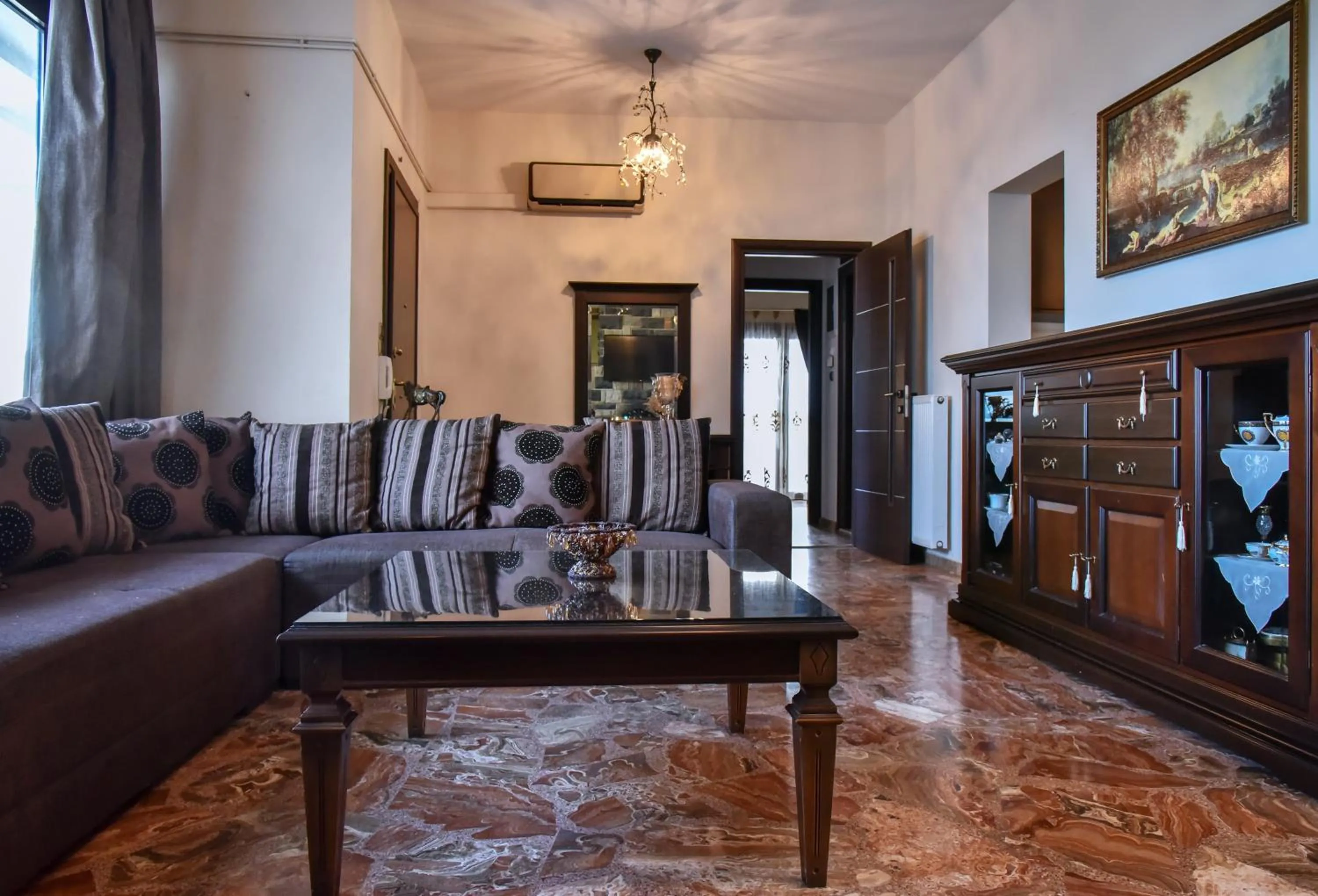 Living room in Iraklis Apartments