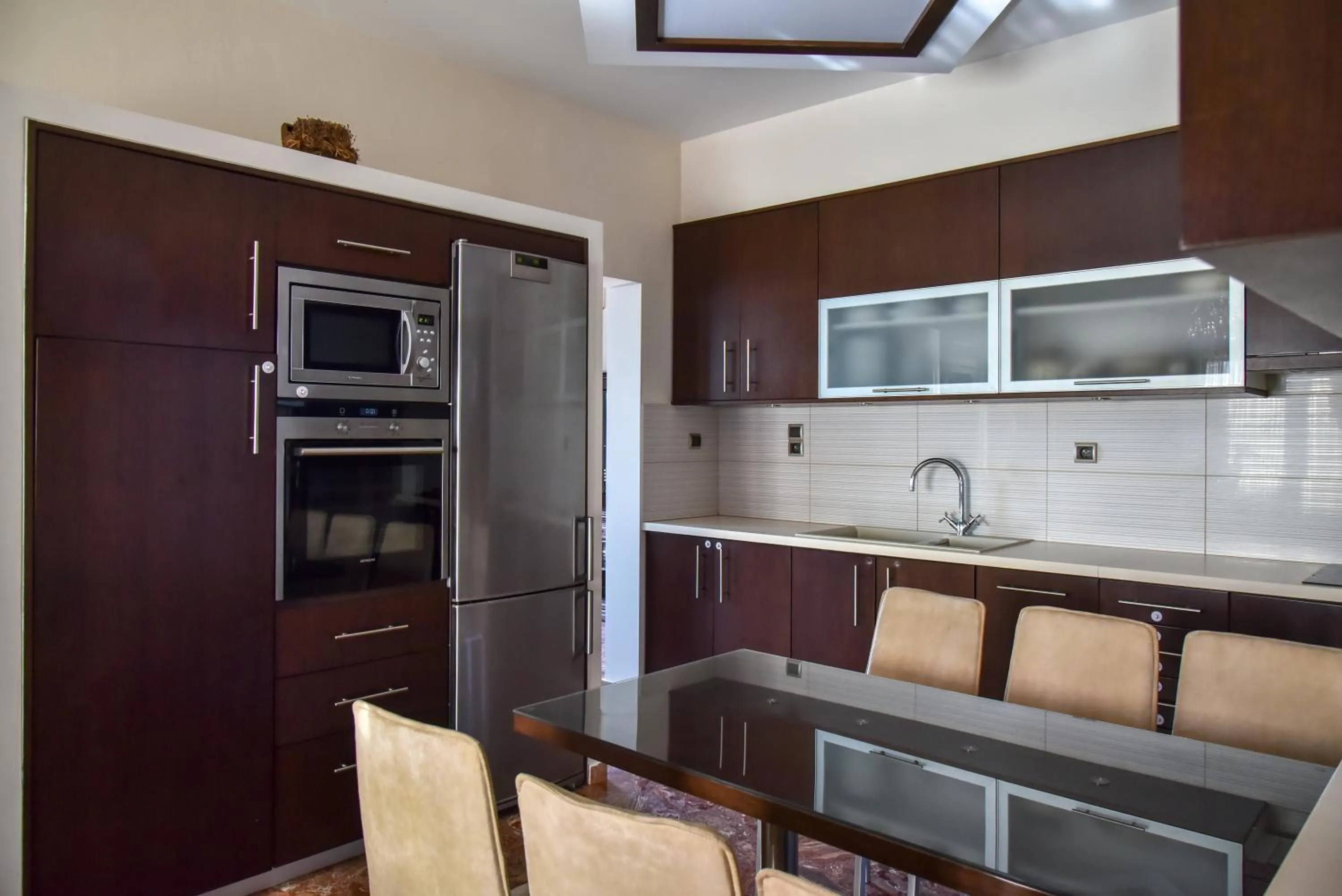 kitchen in Iraklis Apartments