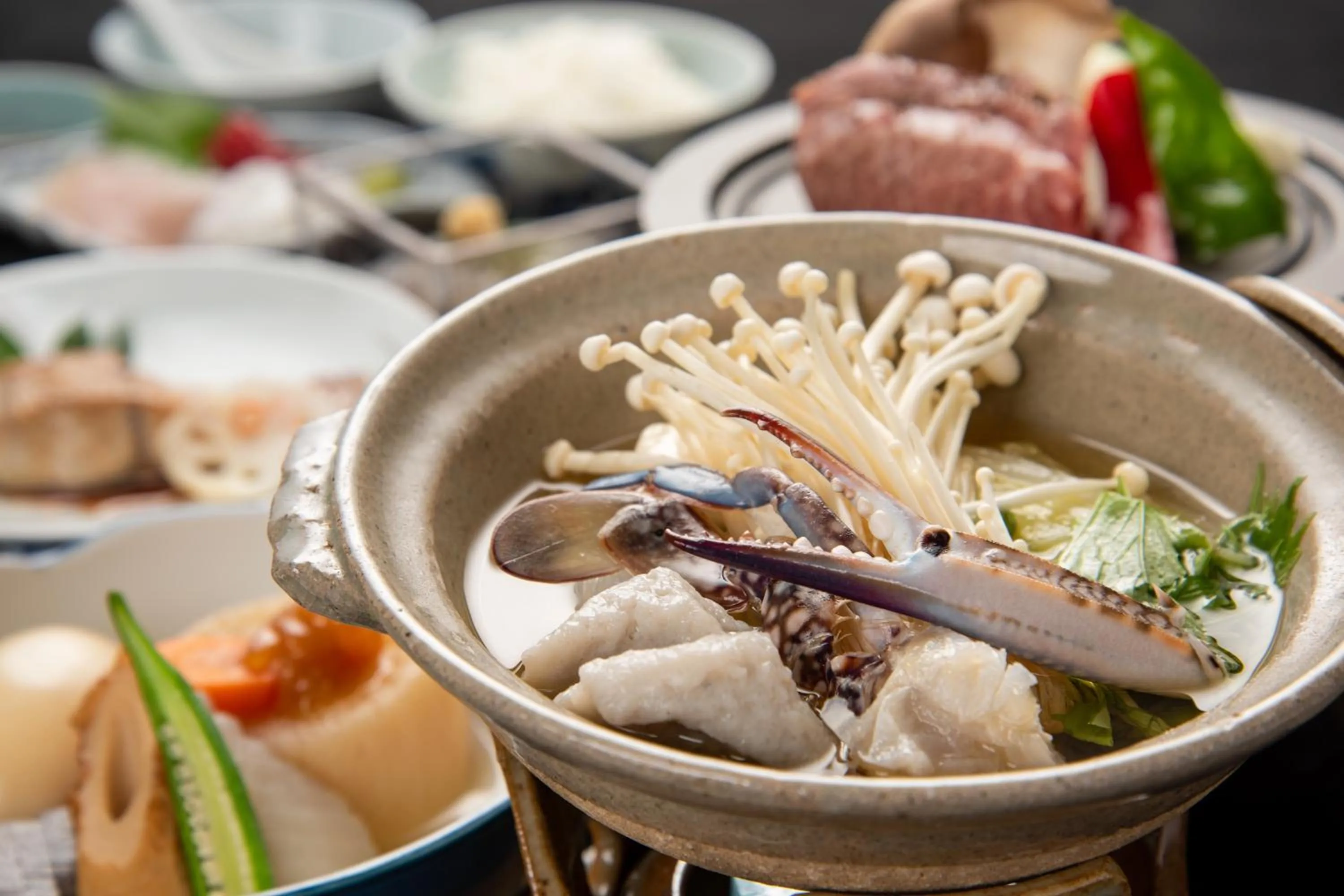 Dinner in Kadokyu Ryokan