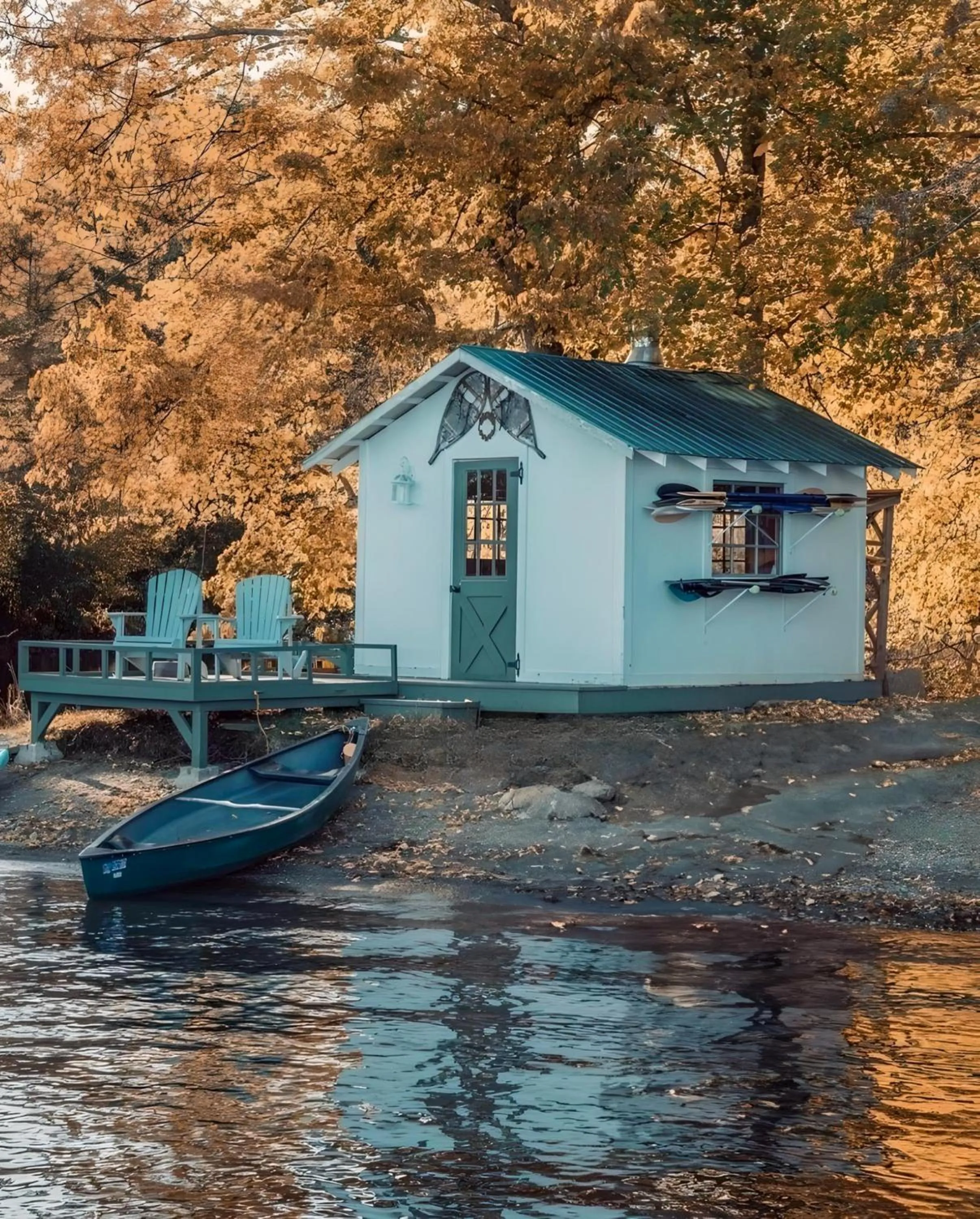 Beach in Manoir Hovey, Relais & Châteaux
