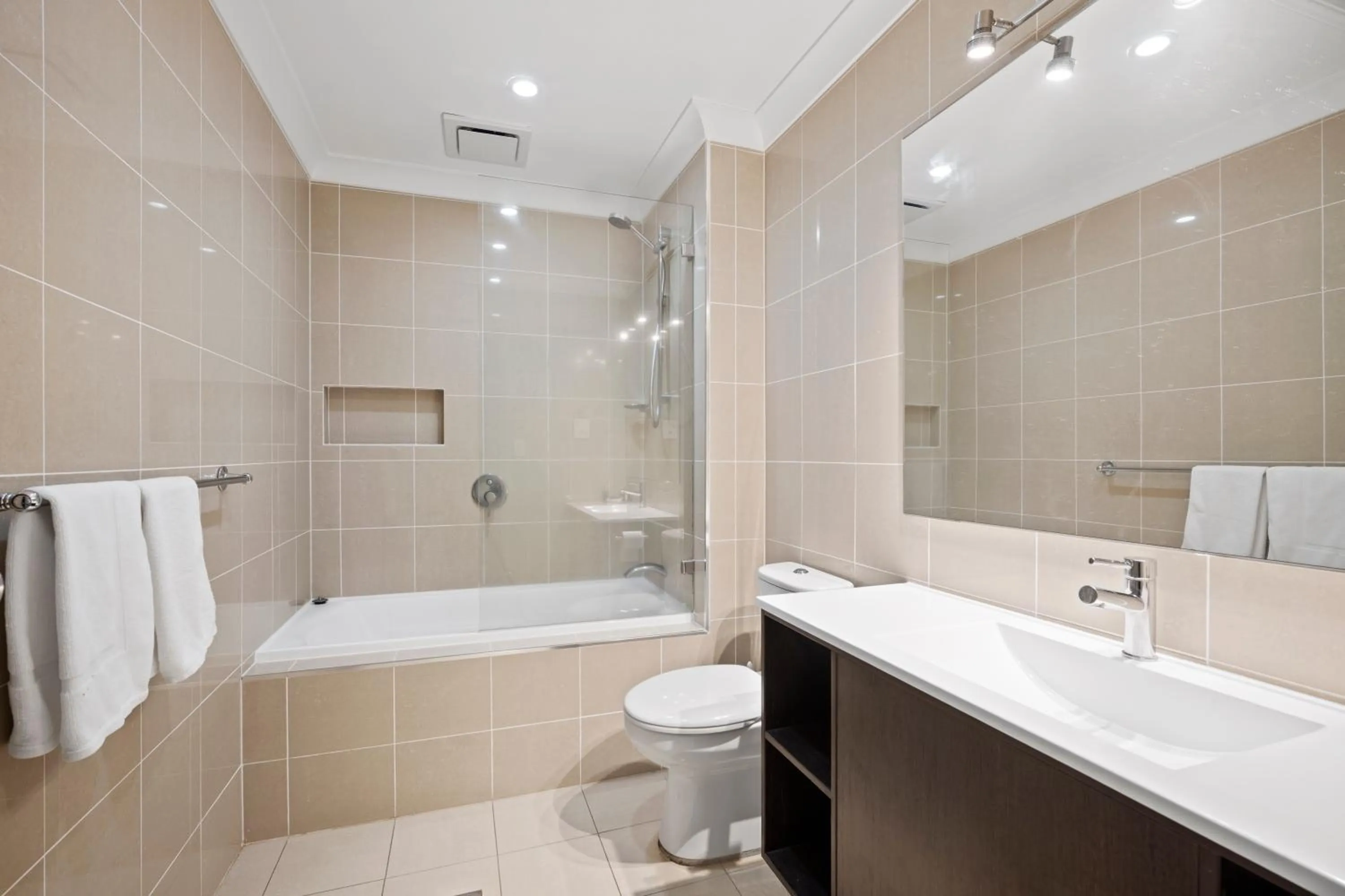 Bathroom in Carlyle Suites & Apartments