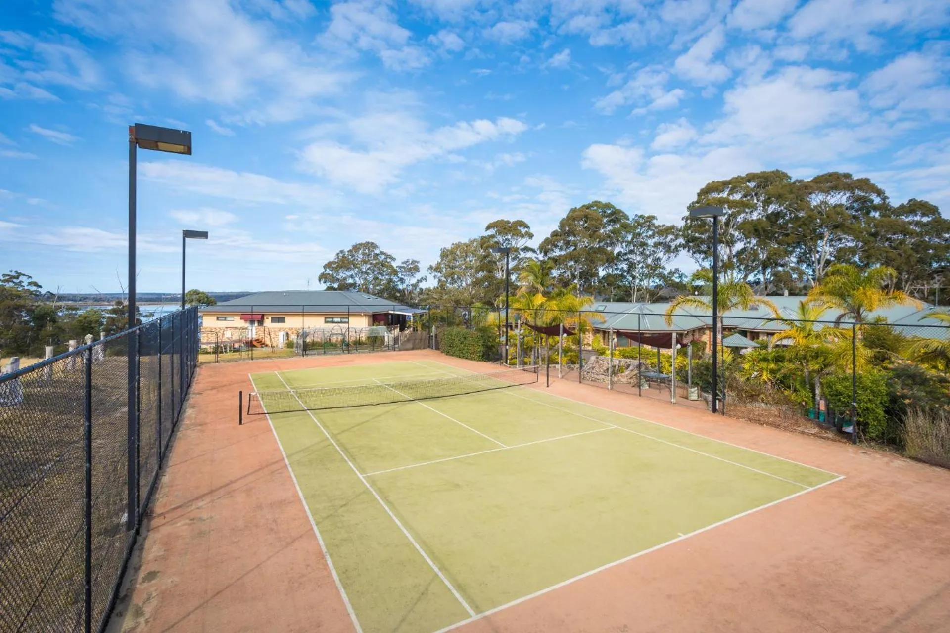 Tennis court in Robyn's Nest Lakeside Resort