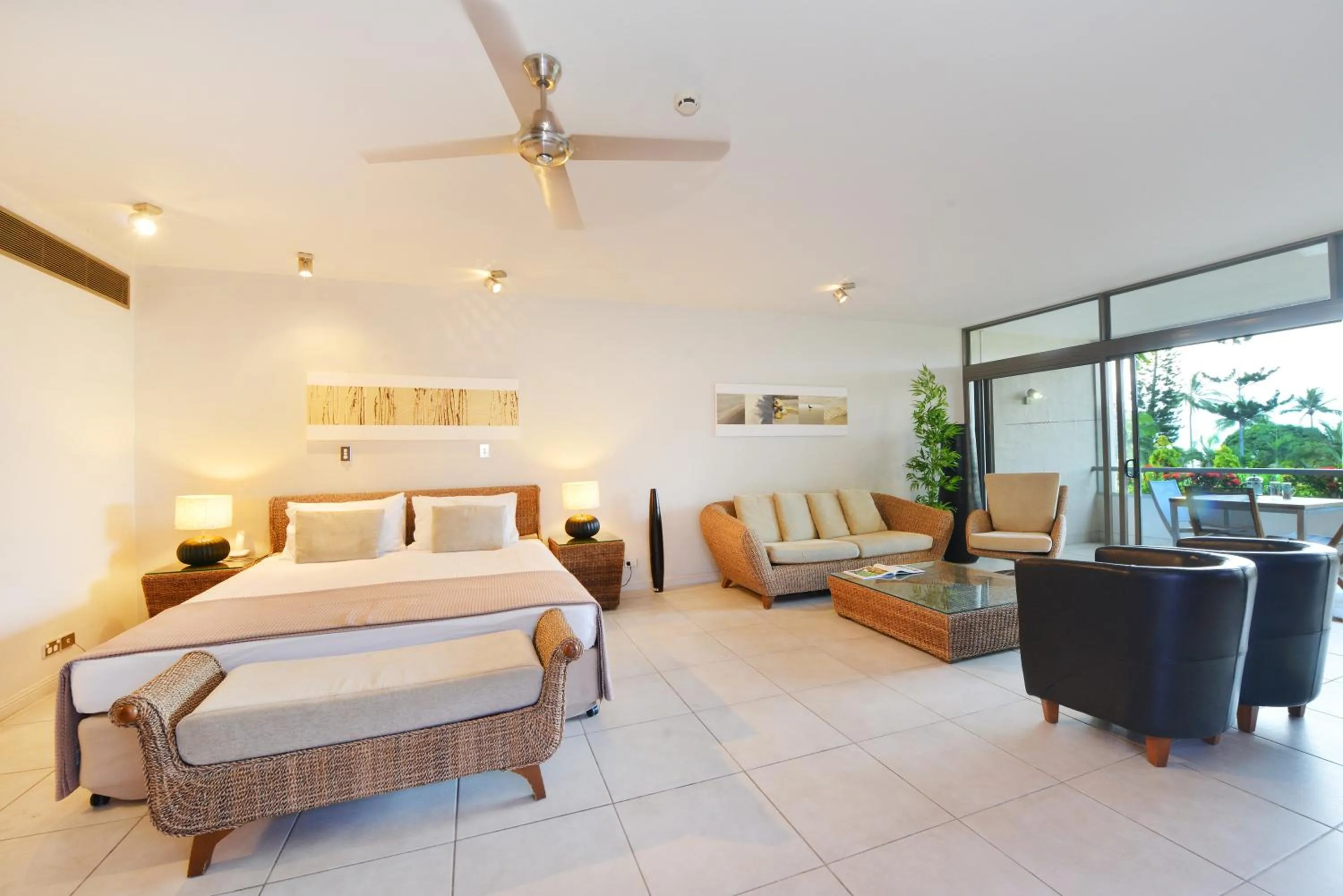 Seating area, Bed in Club Tropical Resort - Official Onsite Reception & Check In