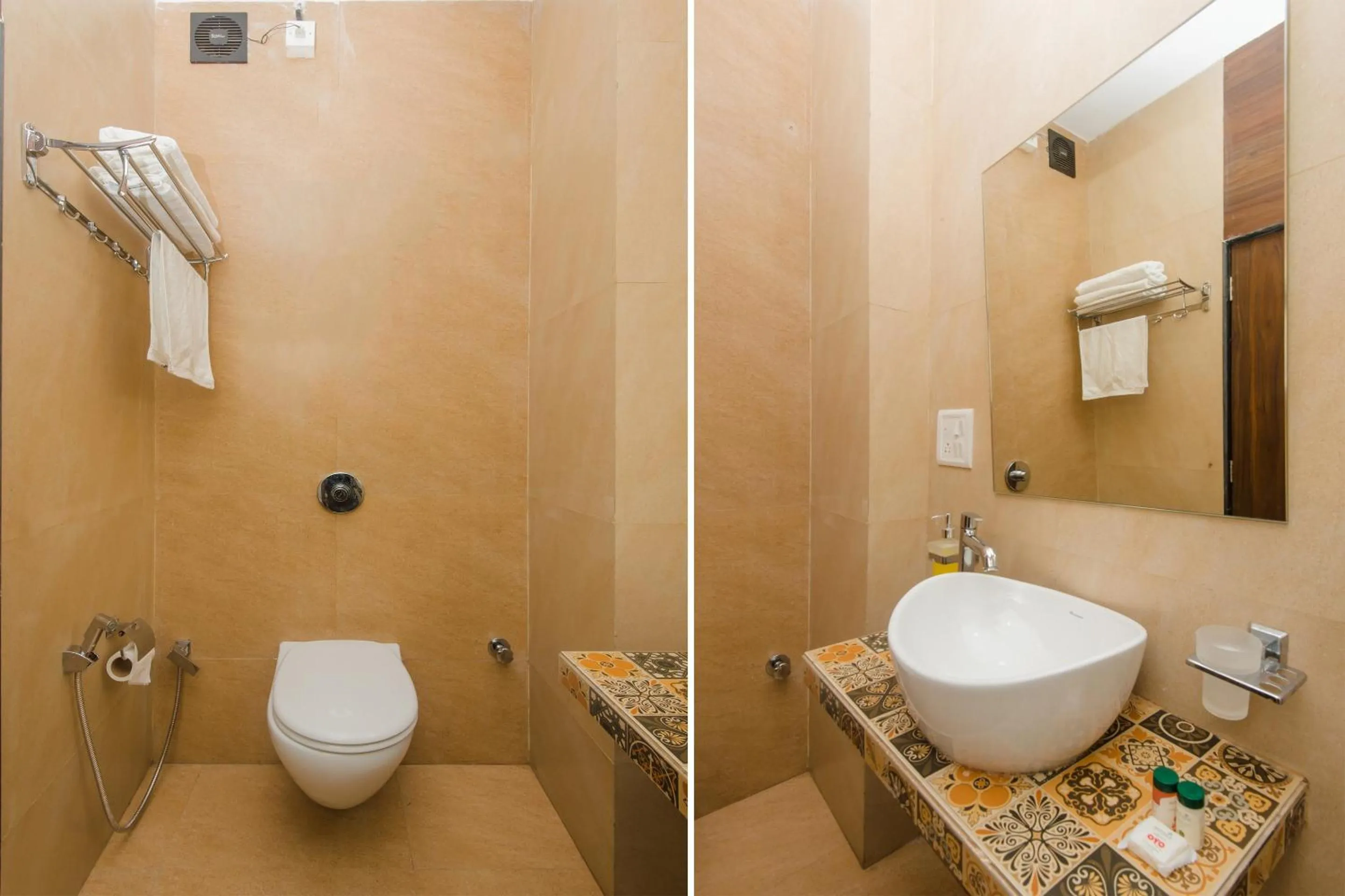 Bathroom in Hotel O Divine Residency Near Phoenix Marketcity