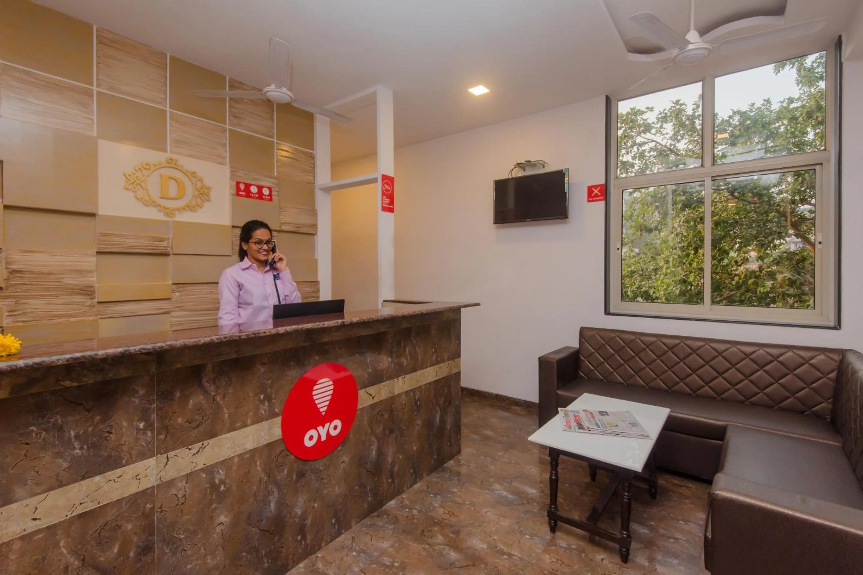 Lobby or reception in Hotel O Divine Residency Near Phoenix Marketcity