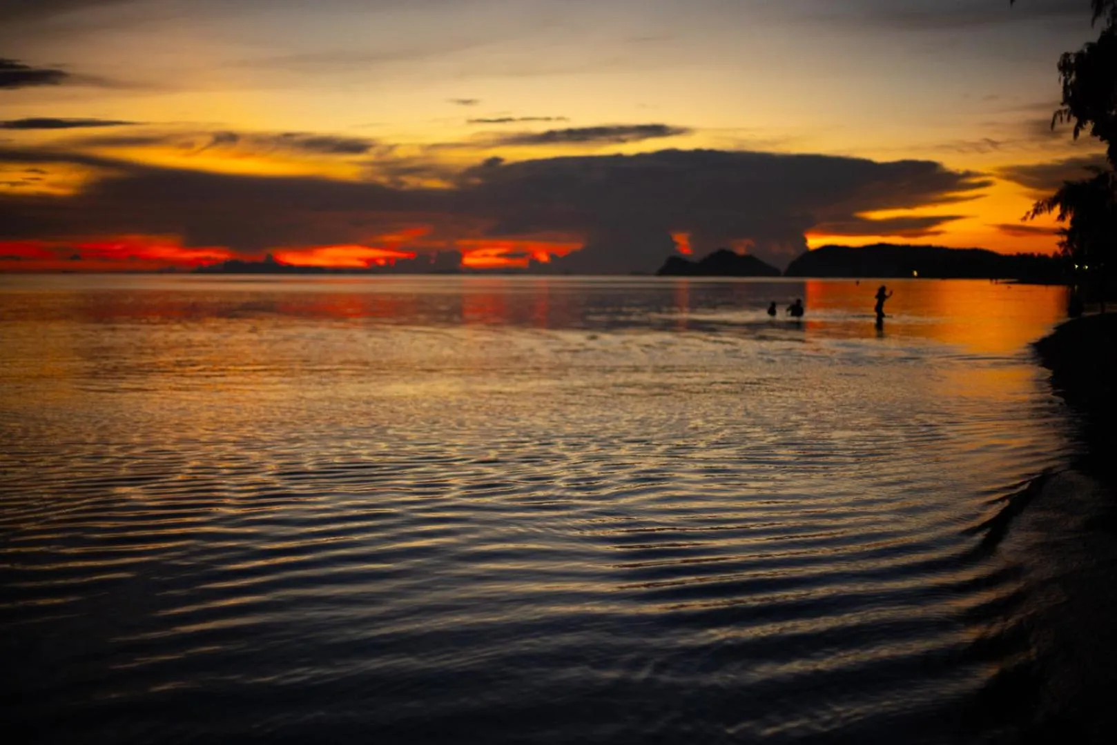 Sunset in Phangan Beach Resort