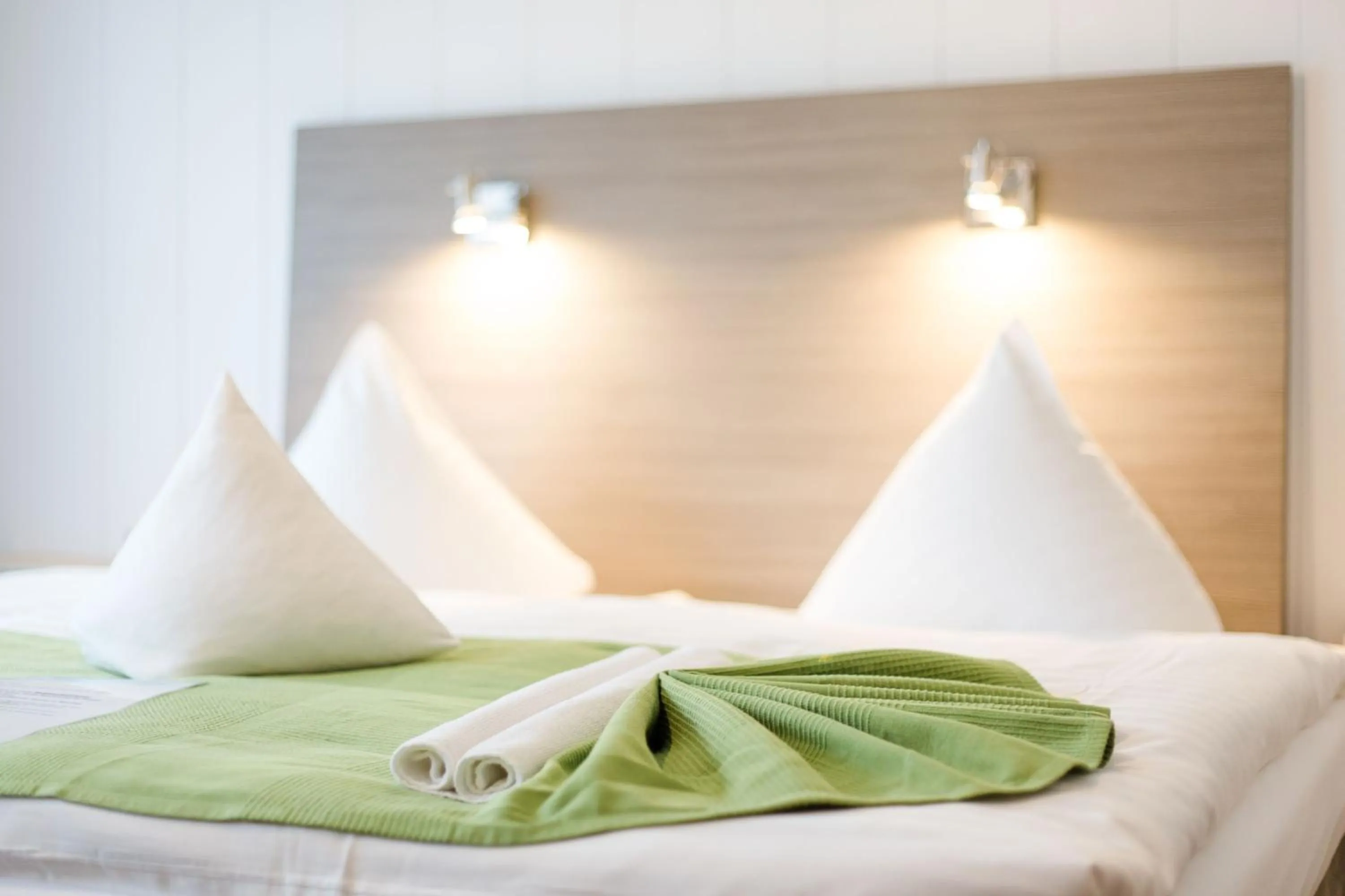 Bed in Friesen Hotel