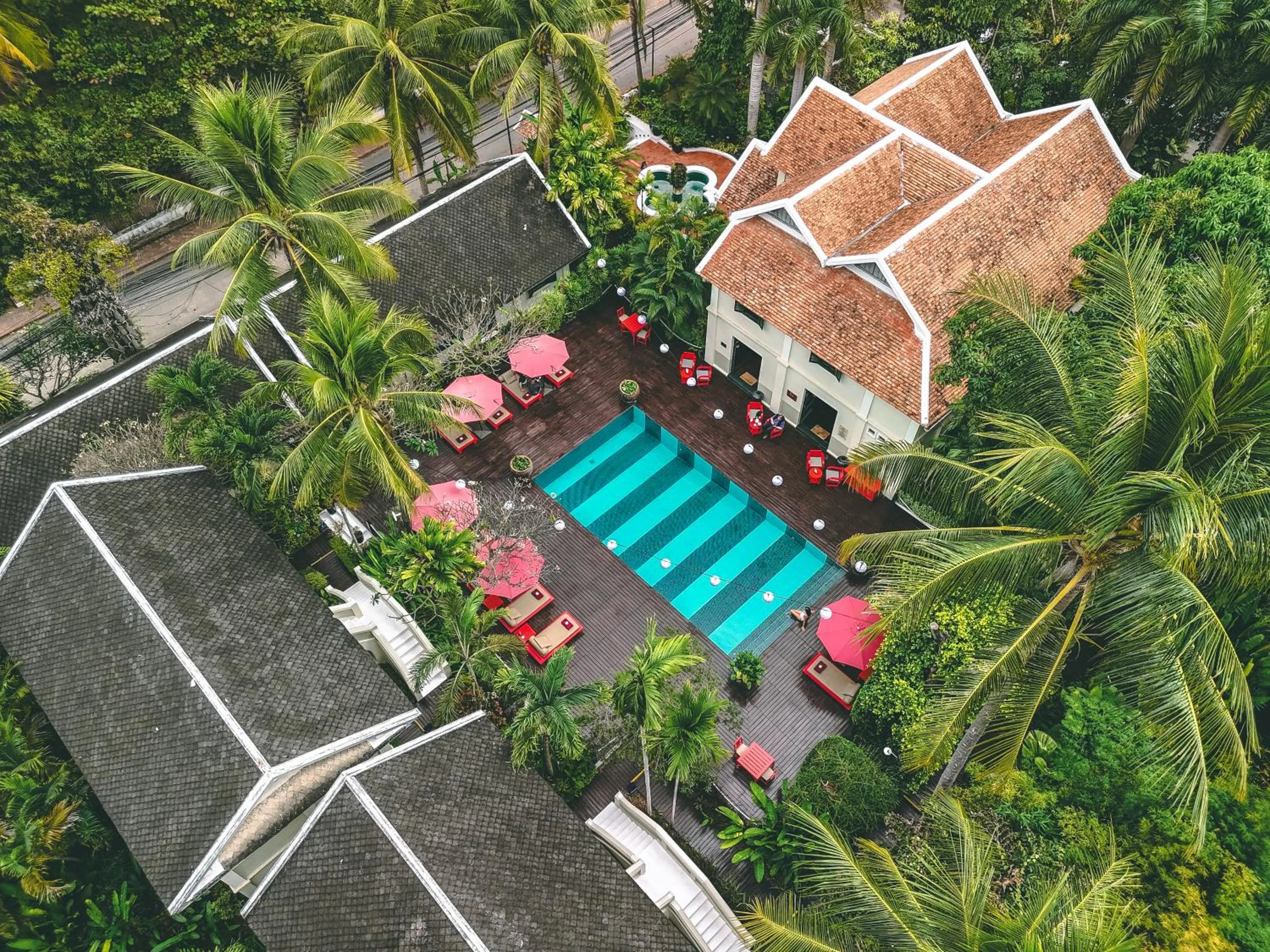 Pool view in Villa Maly Boutique Hotel