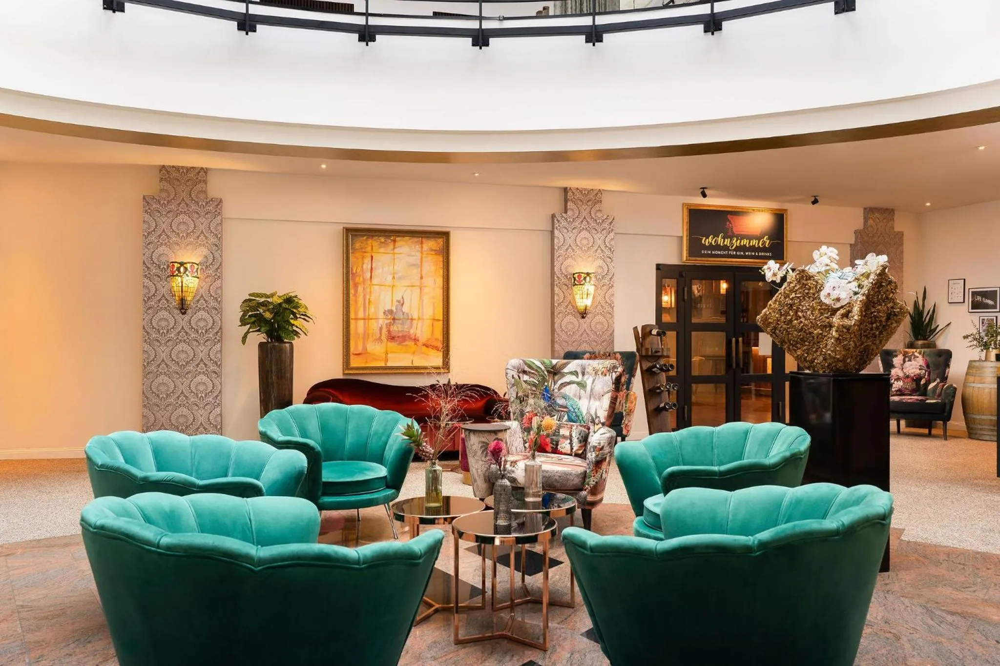 Lobby or reception in Parkhotel Landau