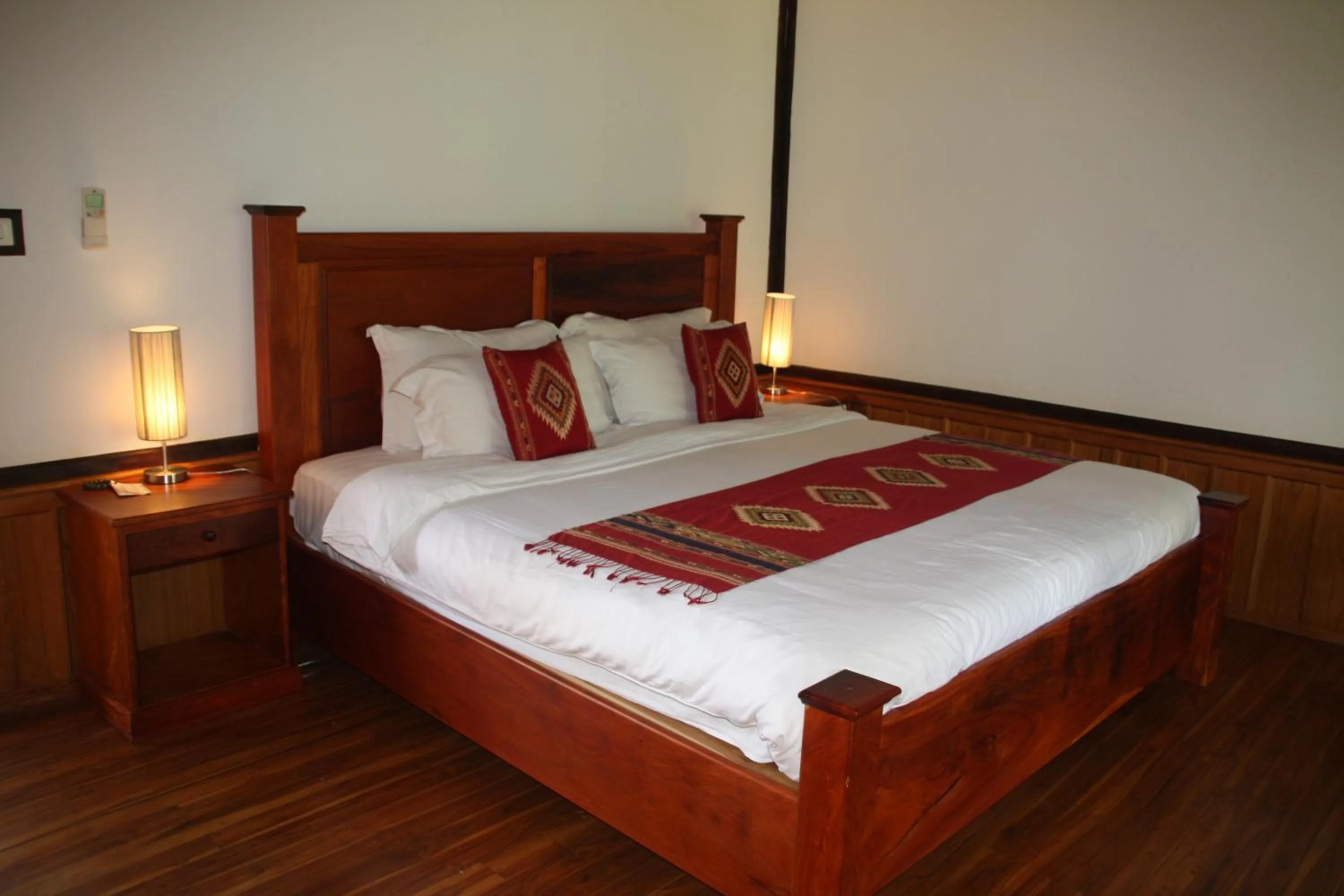 Bed in Luang Prabang chanon hotel