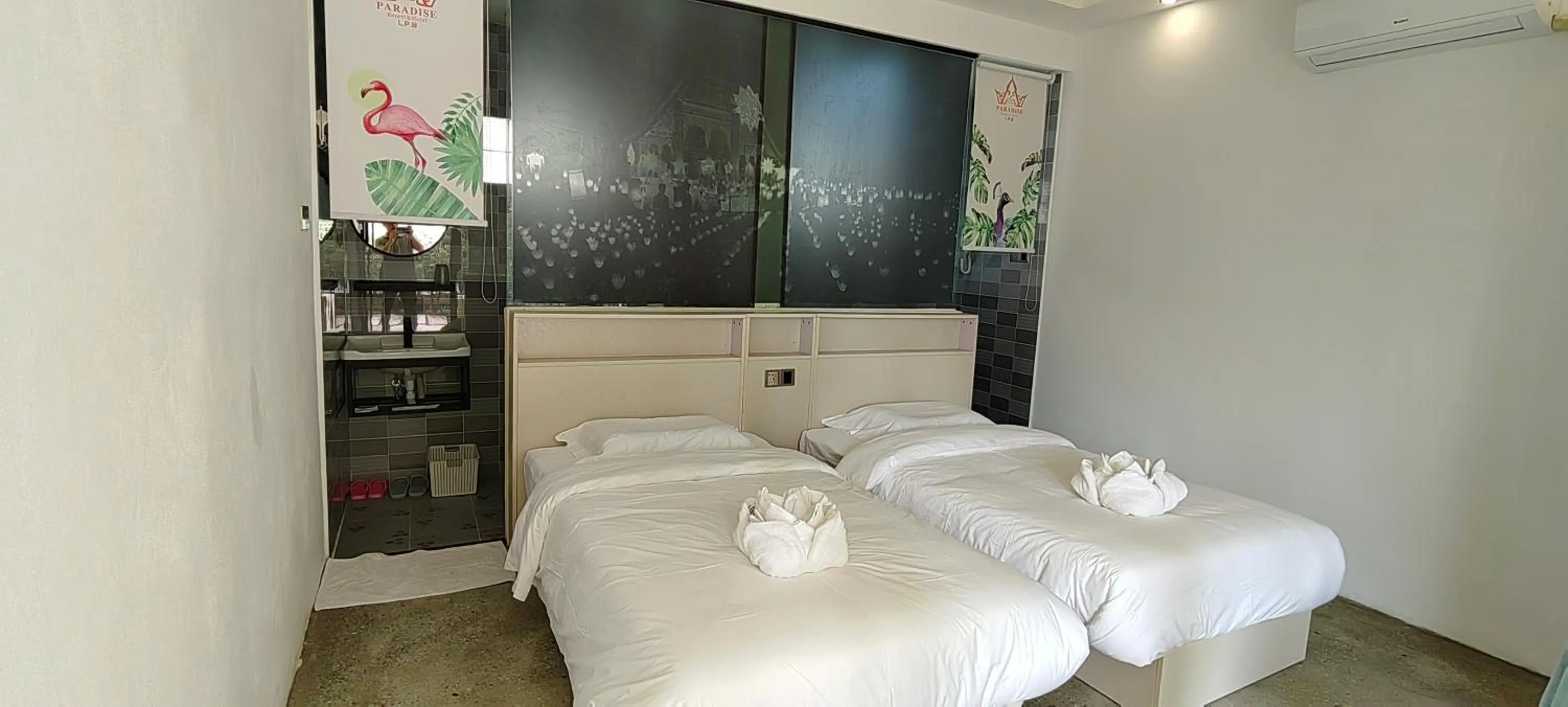 Bed in Luang Prabang chanon hotel