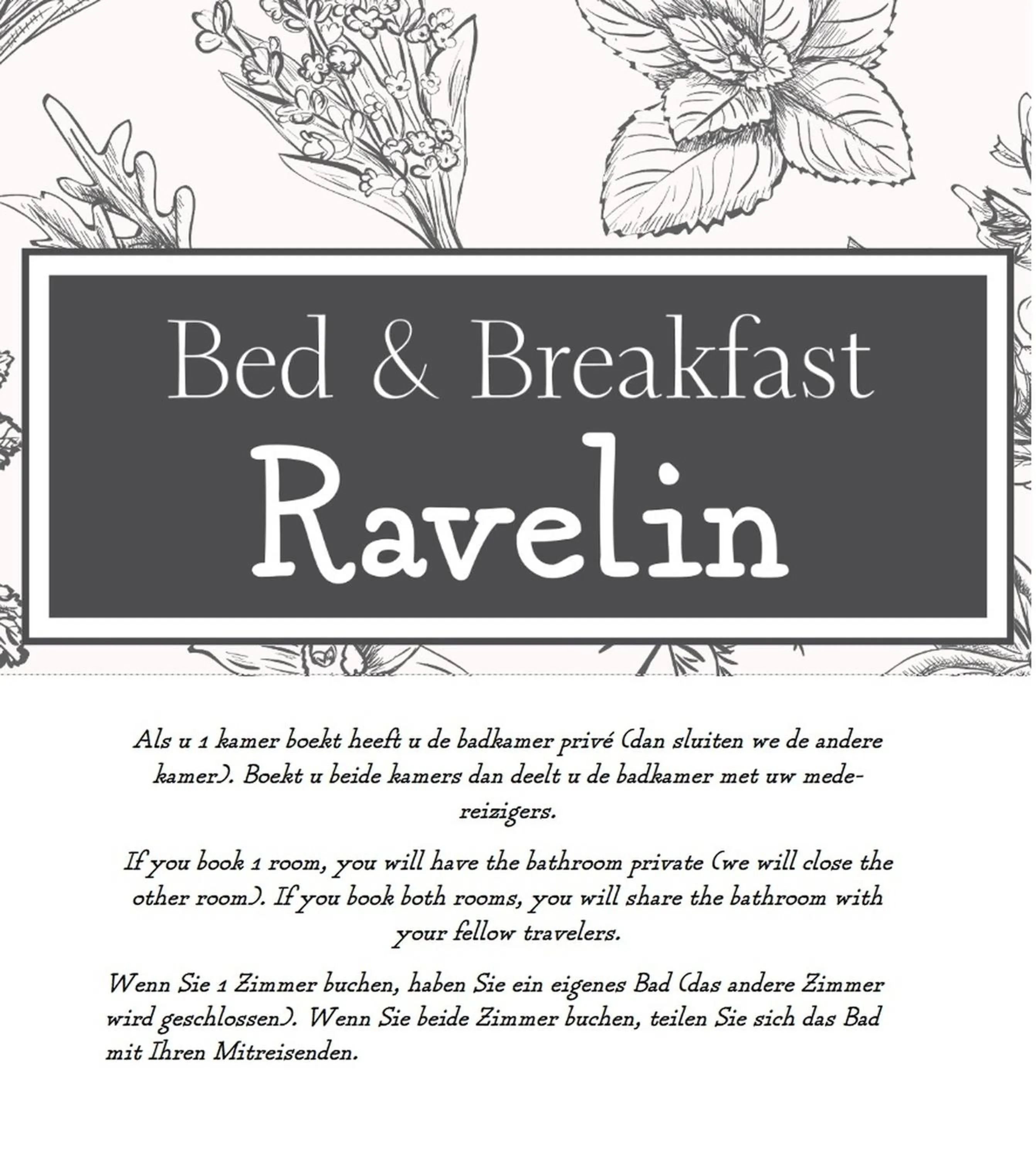 Other in Bed & Breakfast Ravelin