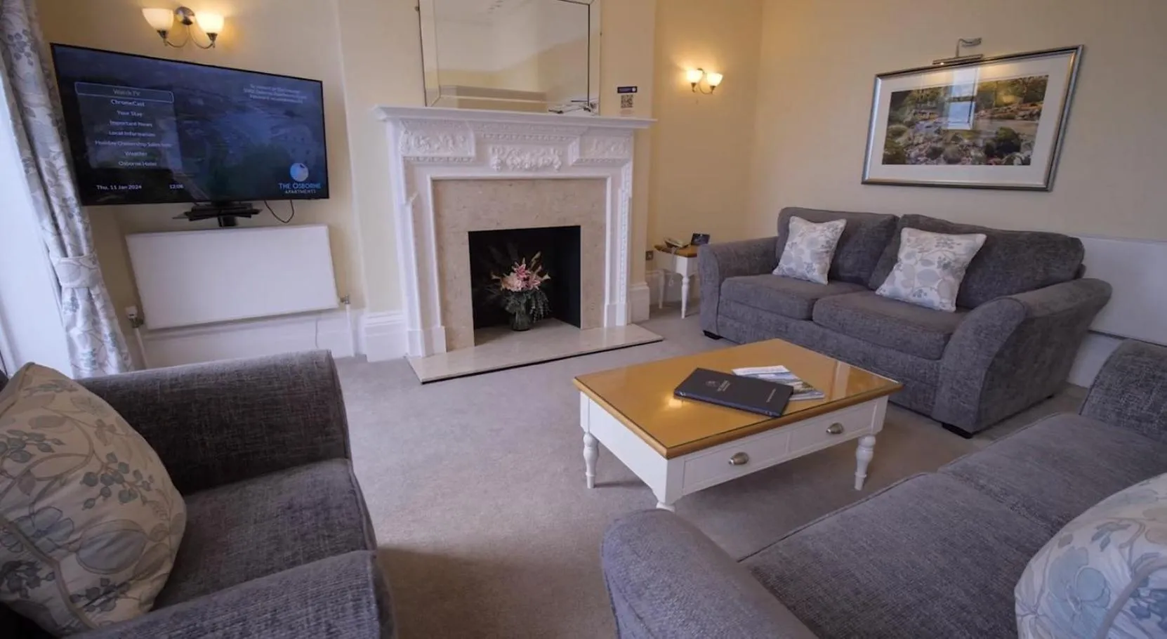 Living room in The Osborne Apartments